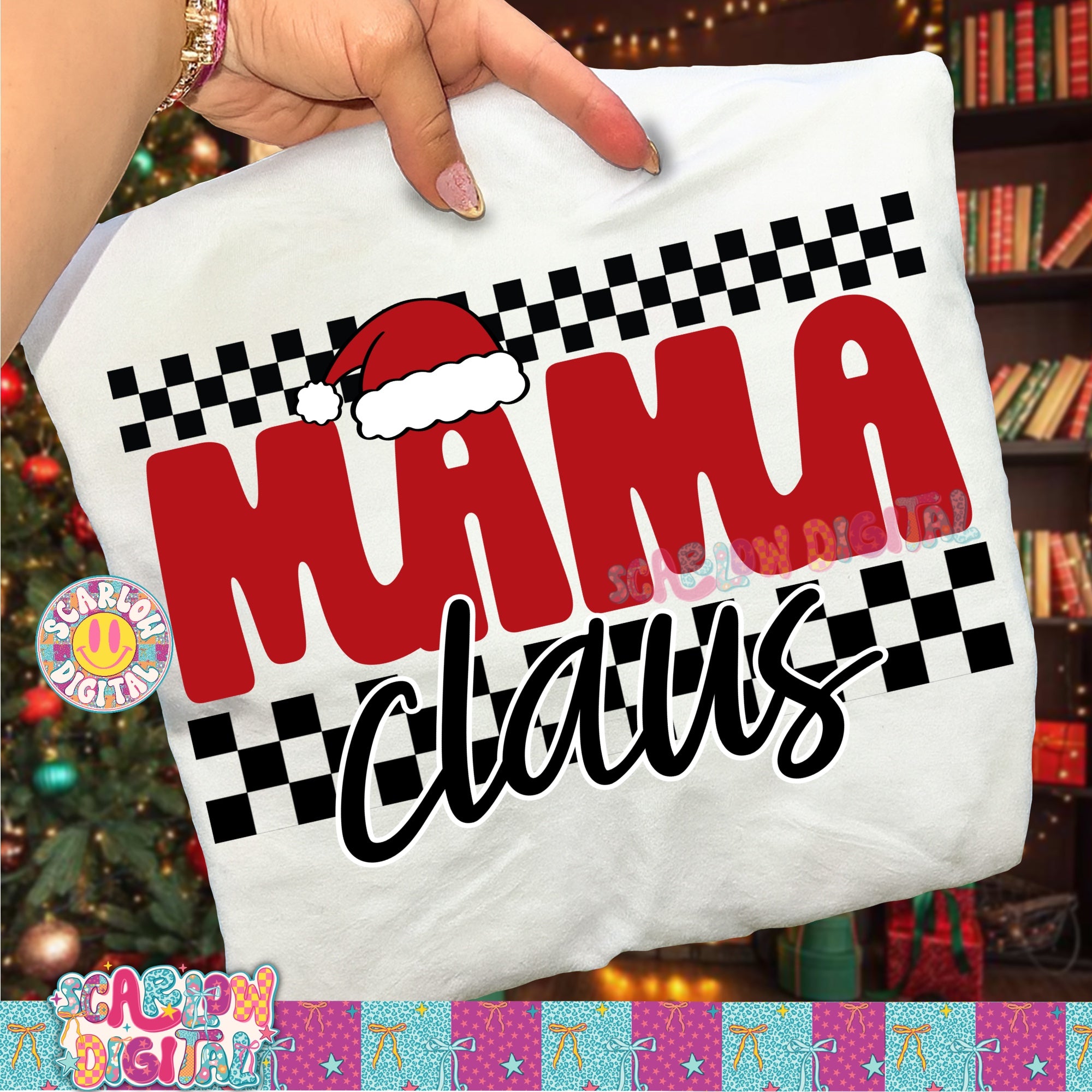 Mama Claus PNG Digital Design 2
