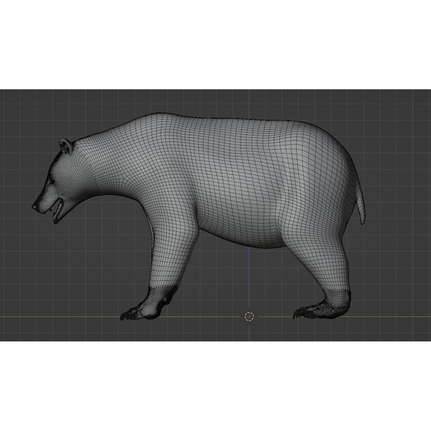 Marsican Bear Animated 3D model 9