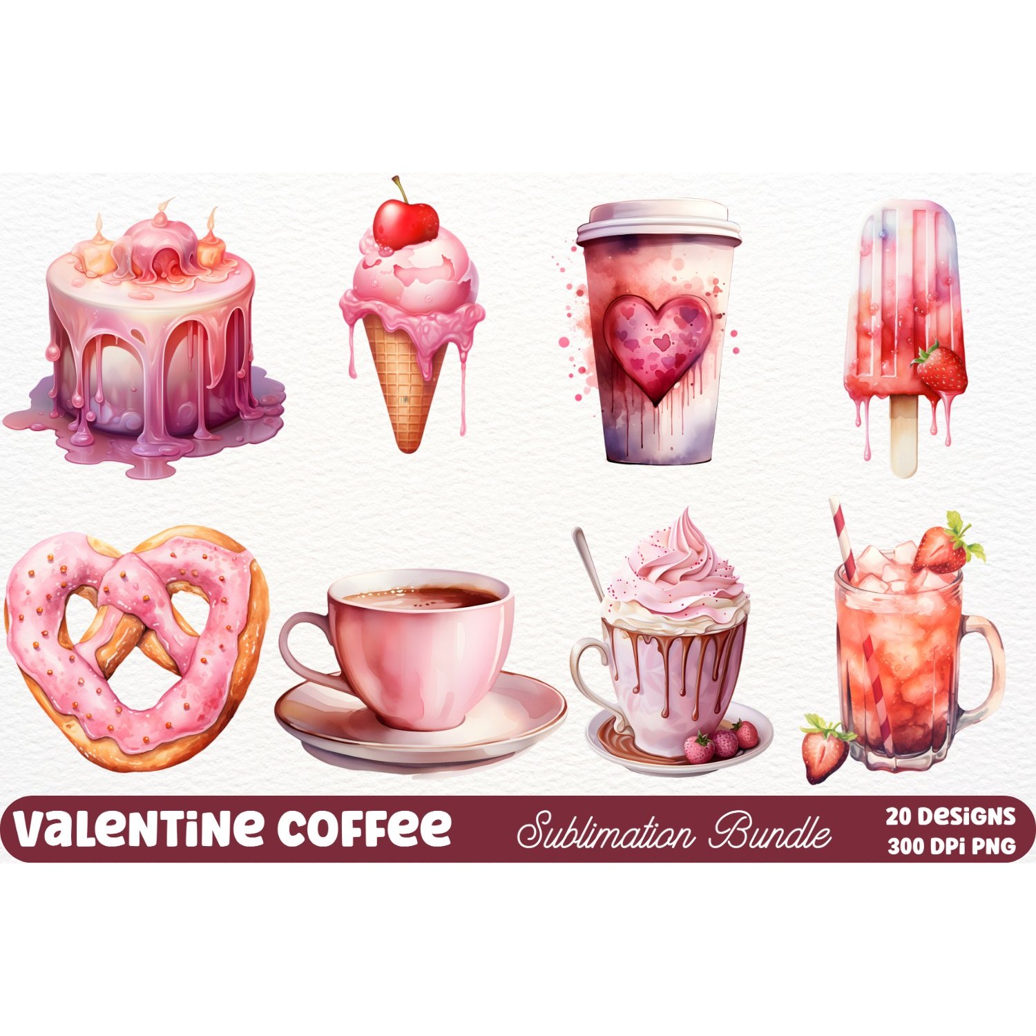 Mega Valentine's Day Clipart Sublimation (2) 12