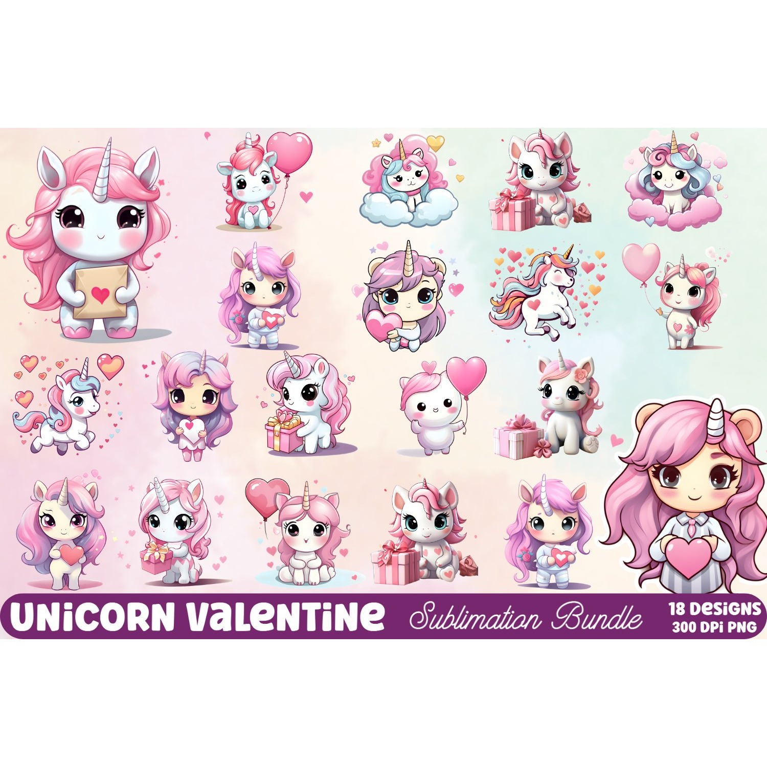 Mega Valentine's Day Clipart Sublimation (2) 18