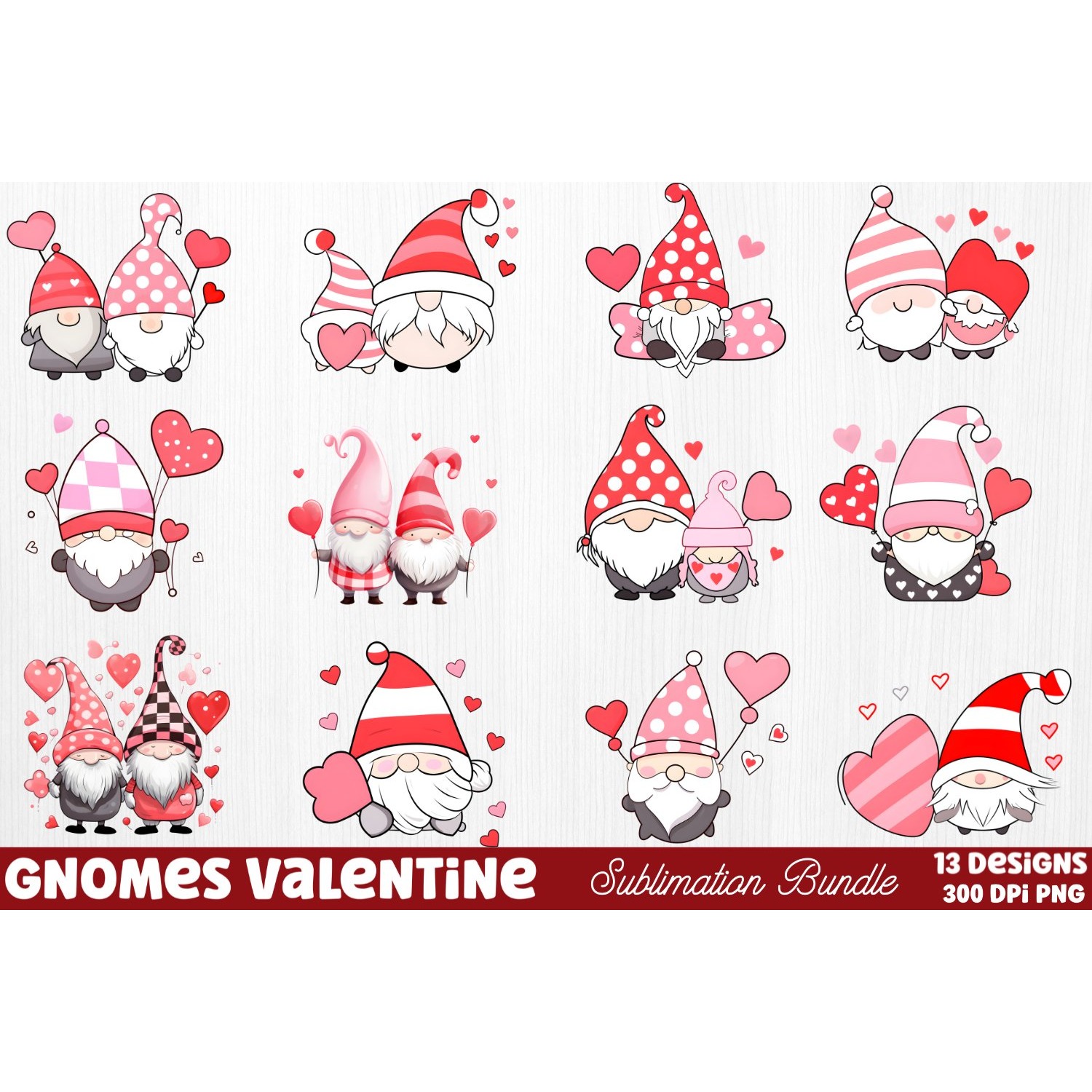 Mega Valentine's Day Clipart Sublimation 3