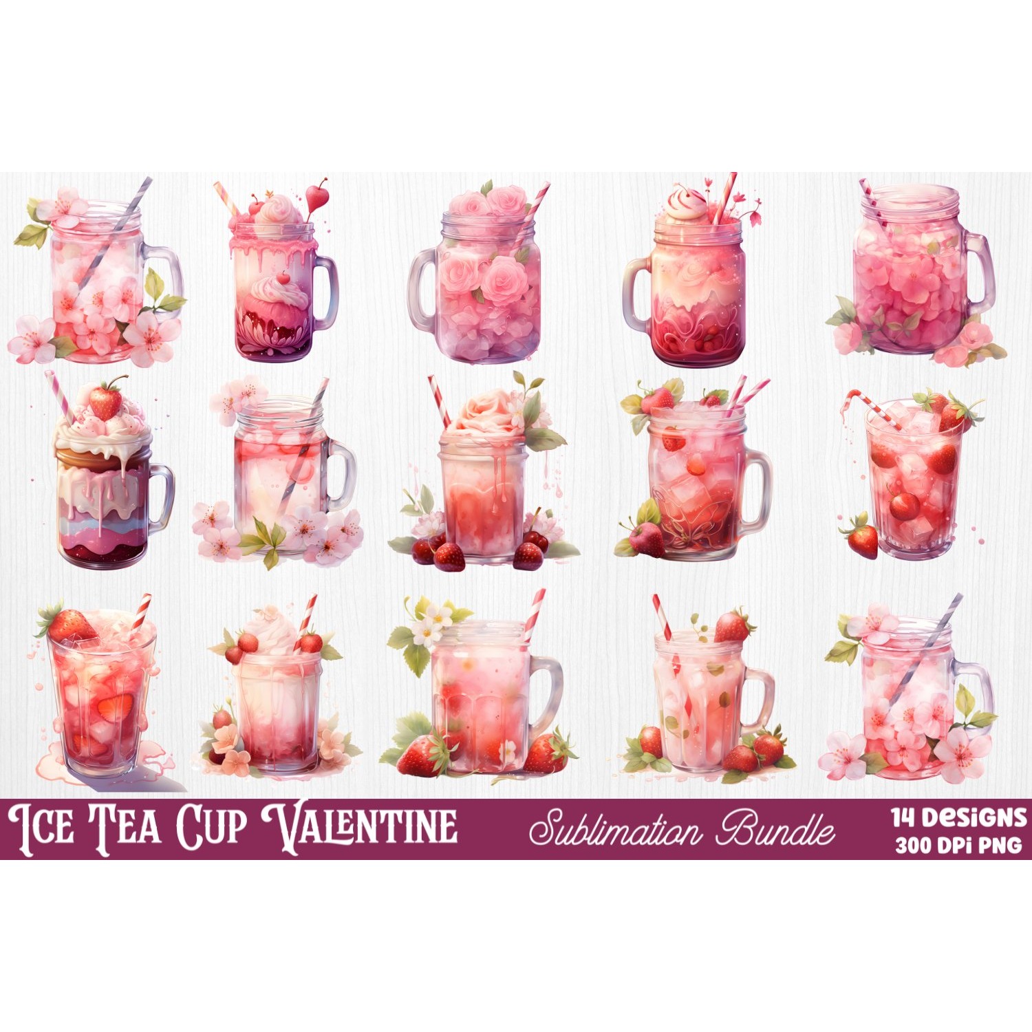 Mega Valentine's Day Clipart Sublimation (2) 19