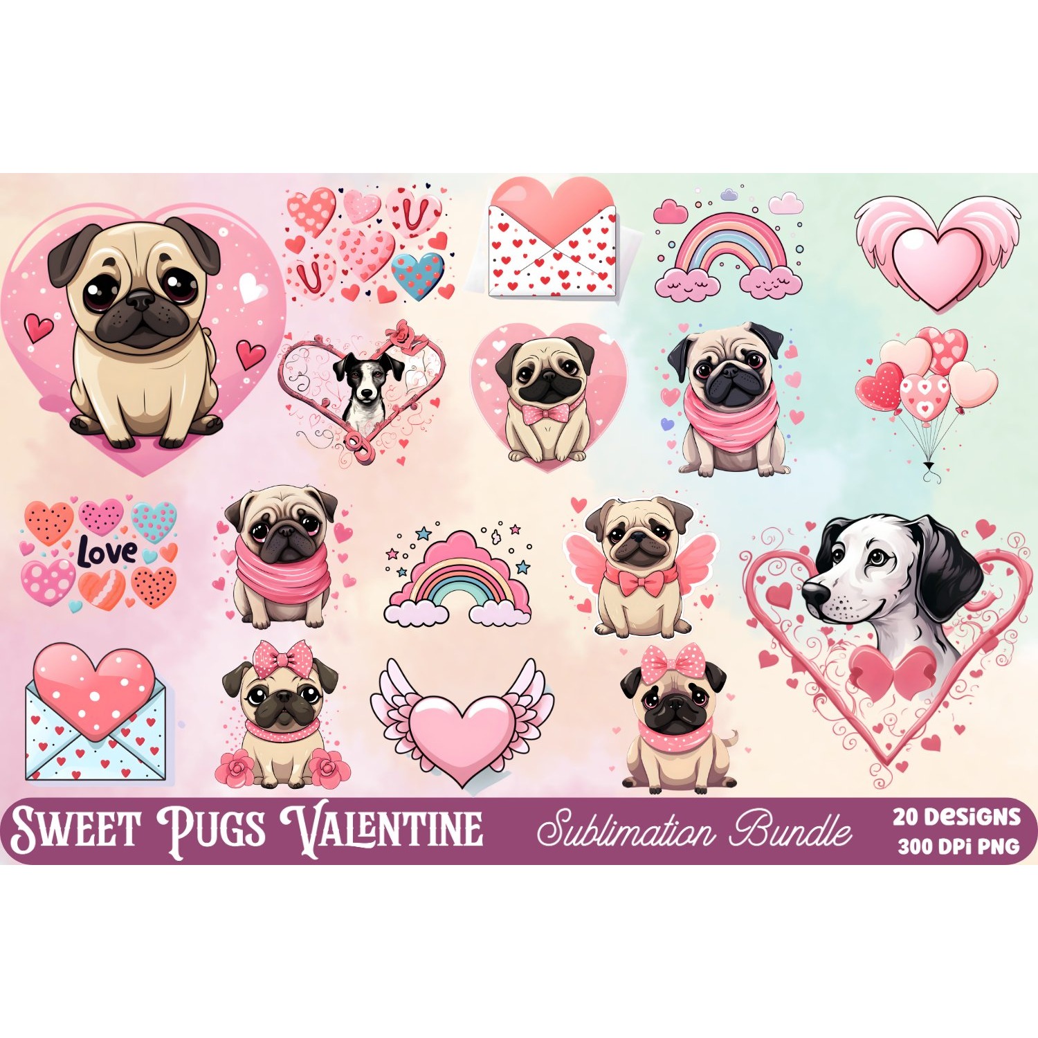 Mega Valentine's Day Clipart Sublimation (2) 23