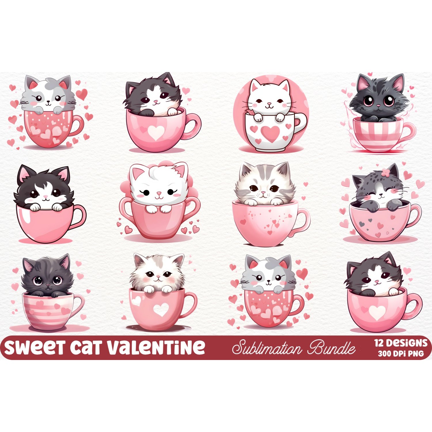Mega Valentine's Day Clipart Sublimation (2) 25