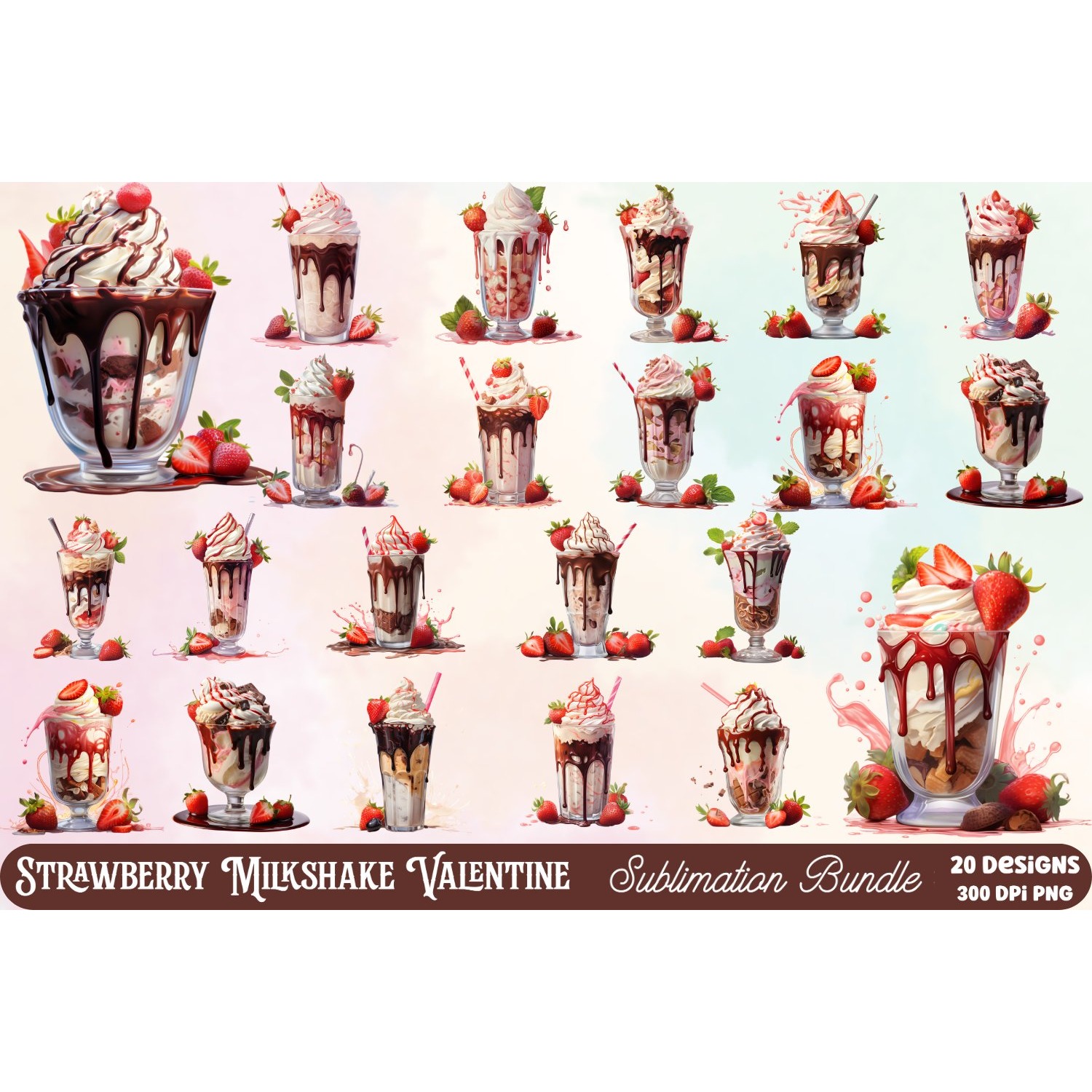 Mega Valentine's Day Clipart Sublimation (2) 27