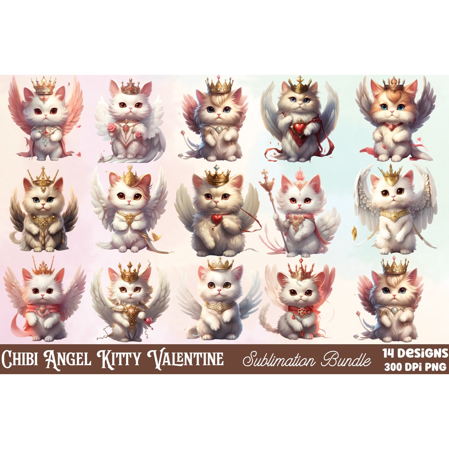 Mega Valentine's Day Clipart Sublimation 21