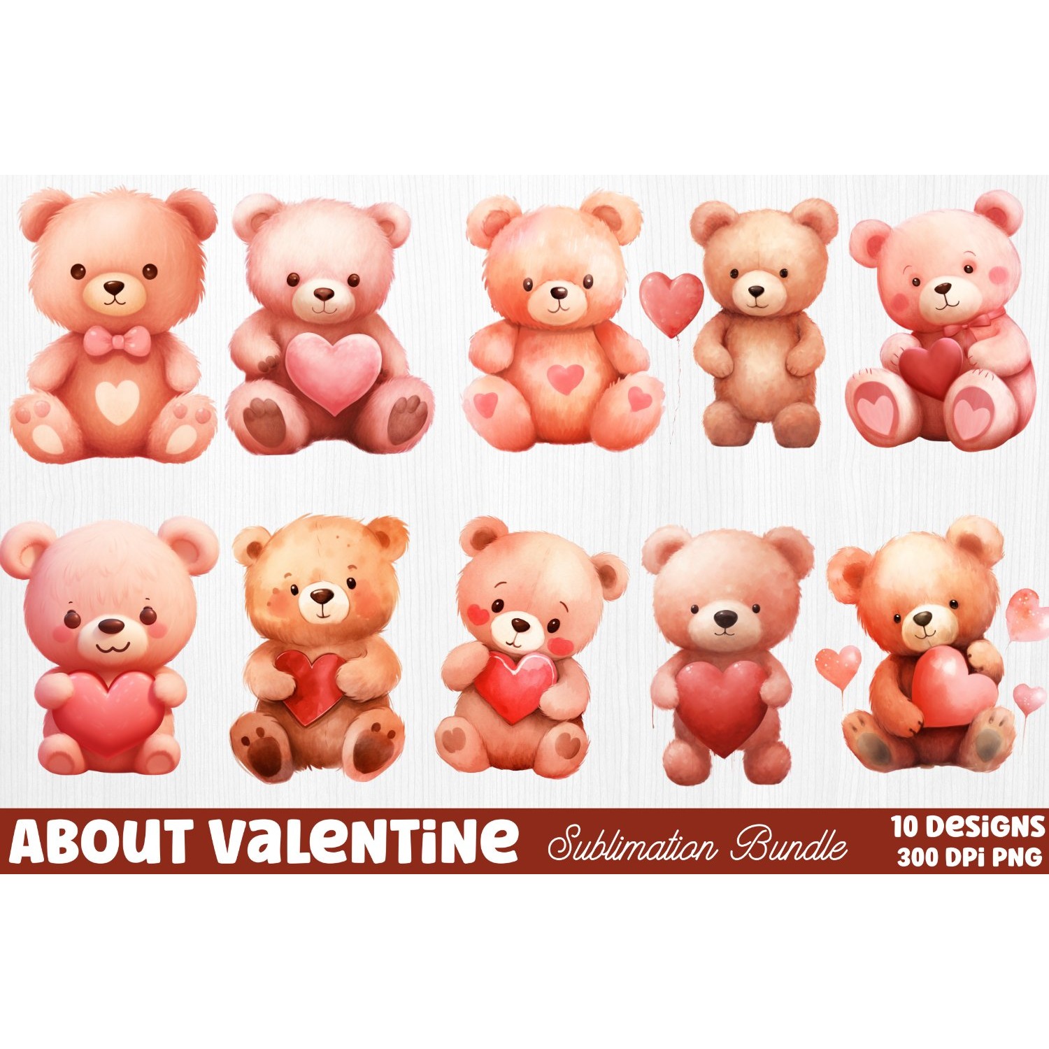 Mega Valentine's Day Clipart Sublimation 25
