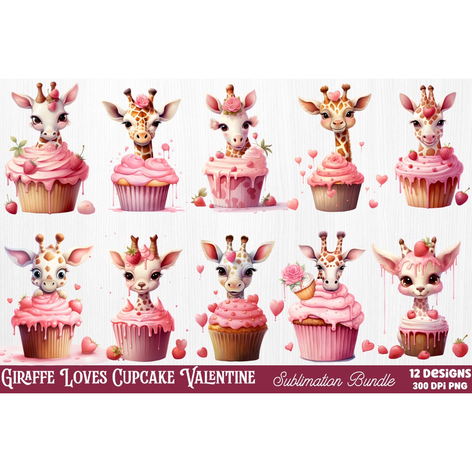 Mega Valentine's Day Clipart Sublimation 4