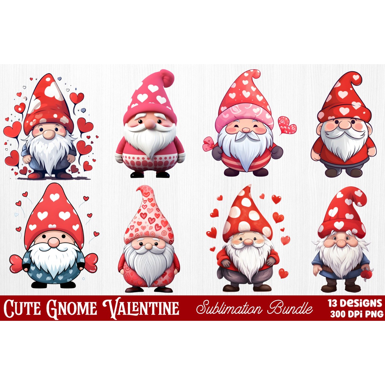 Mega Valentine's Day Clipart Sublimation 8
