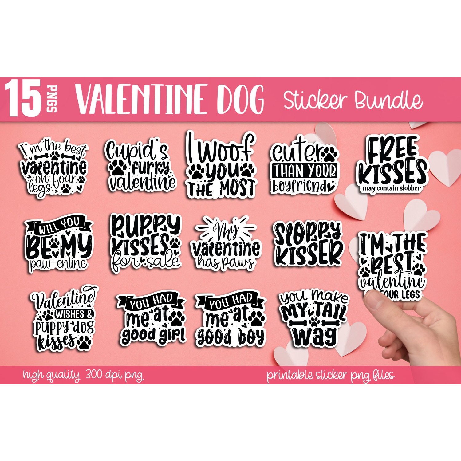 Mega Valentine's day stickers Bundle, Valentine's stickers 17