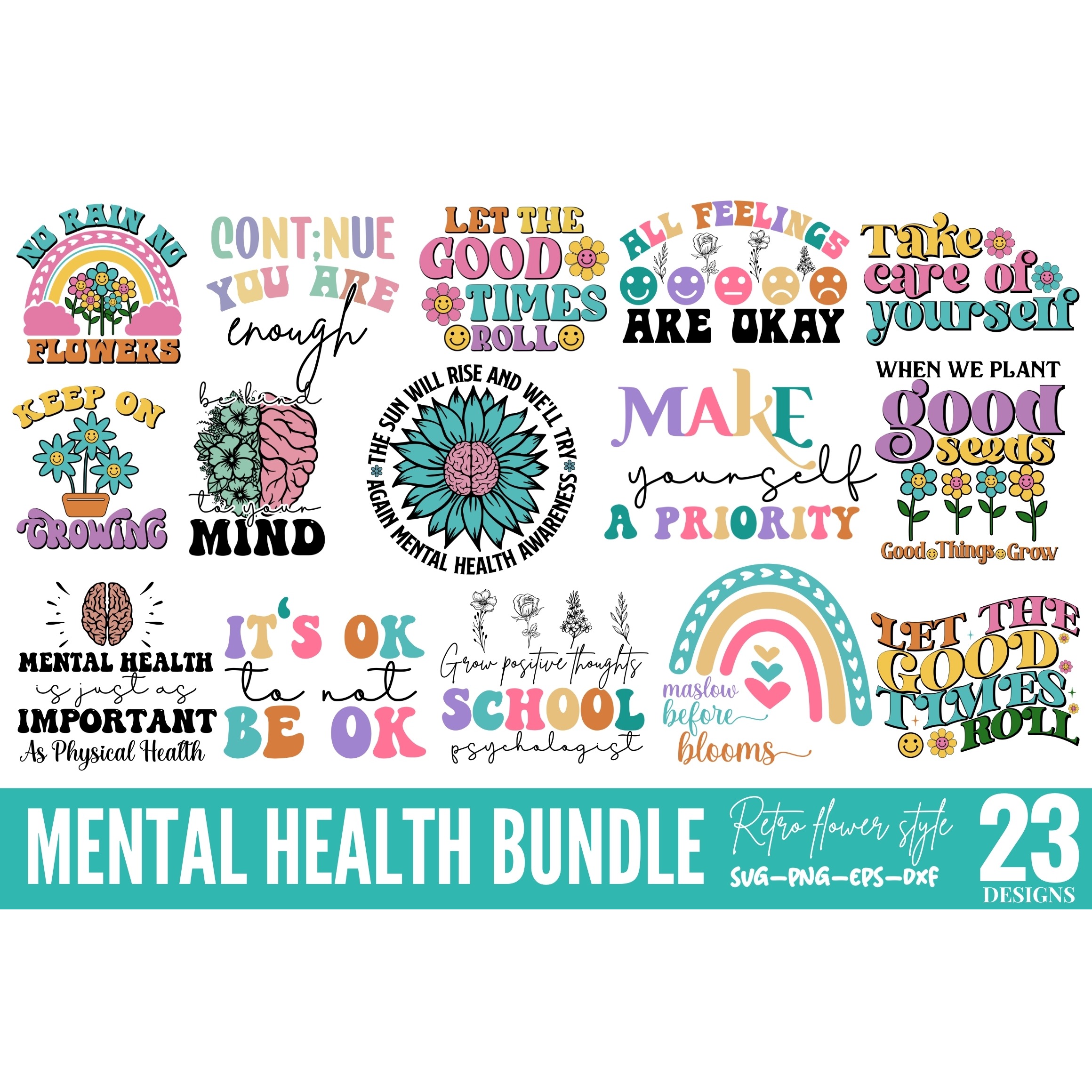 Mental Health SVG Bundle (3)