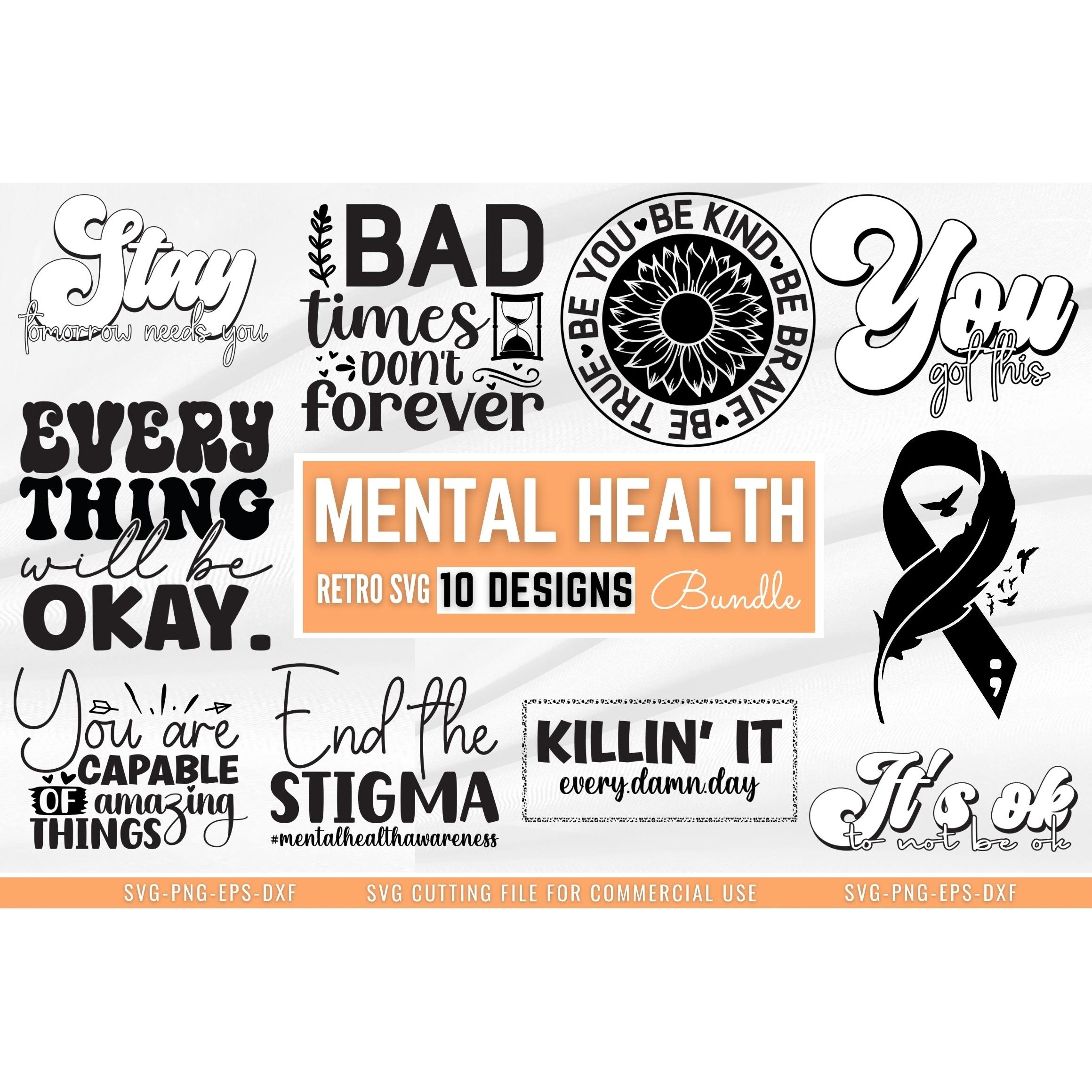 Mental Health SVG Bundle (5)