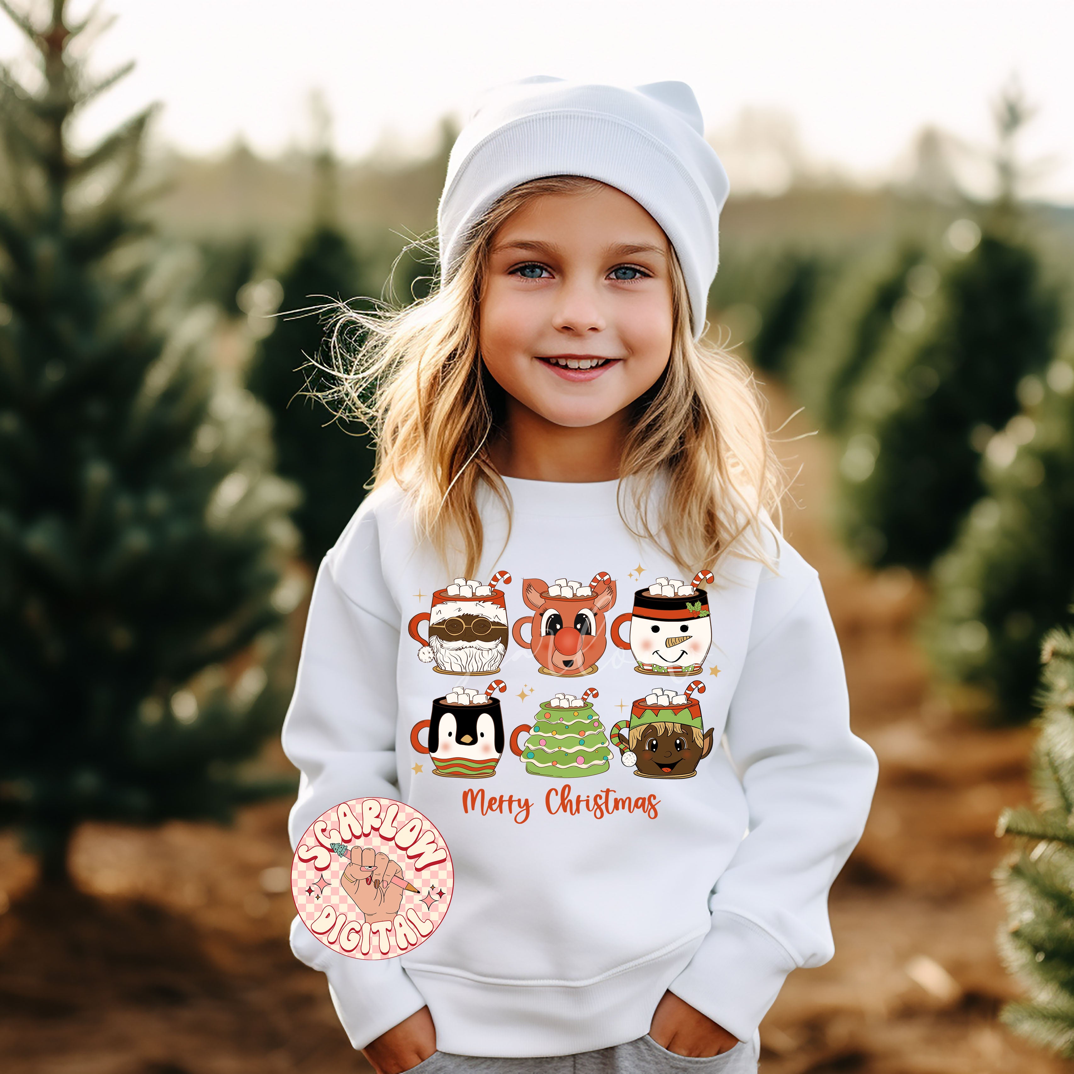 Merry Christmas PNG-Coffee Mugs Sublimation Digital Design Download-santa claus png, reindeer png, snowman png, penguin png, elf png 5