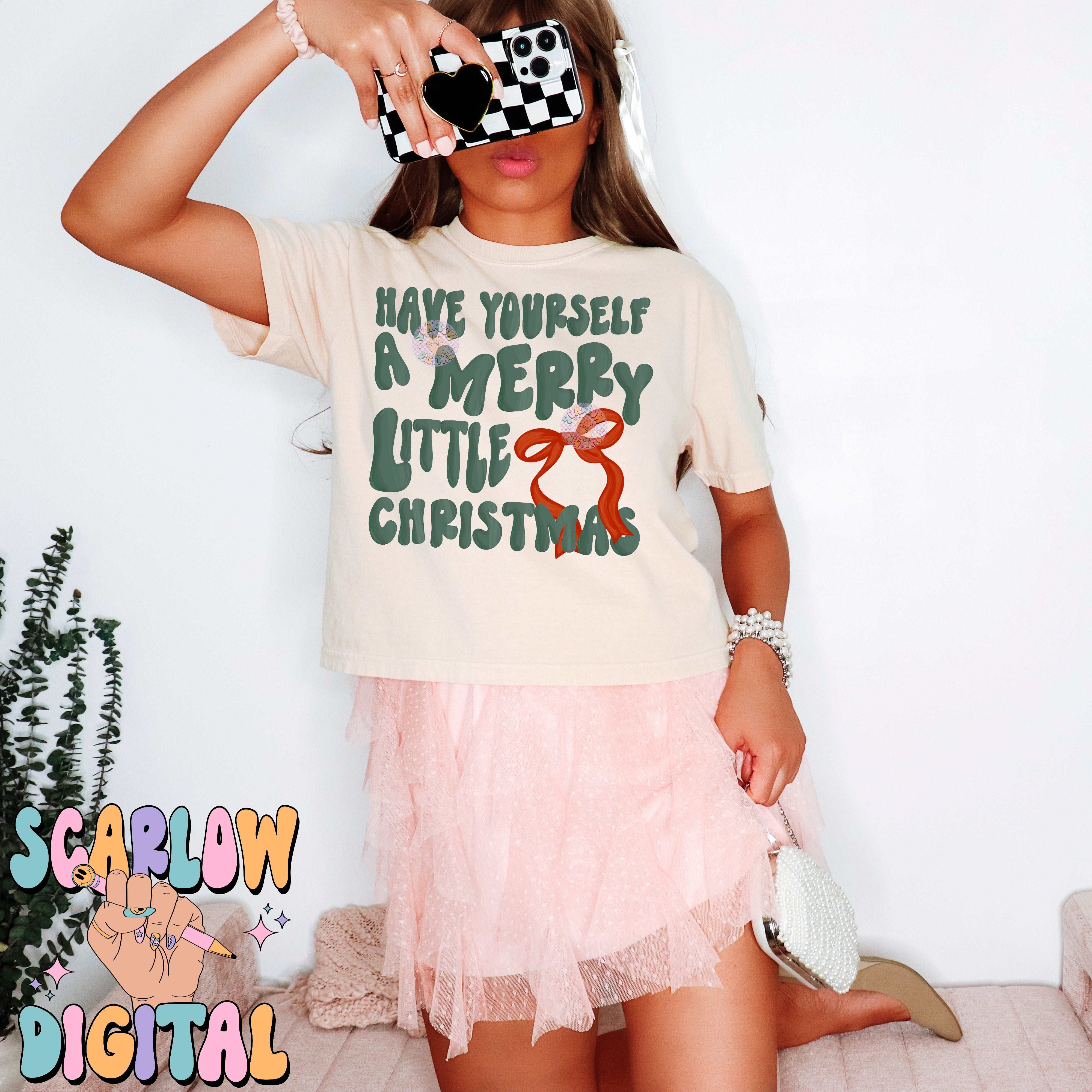 Merry Little Christmas PNG Digital Design 5