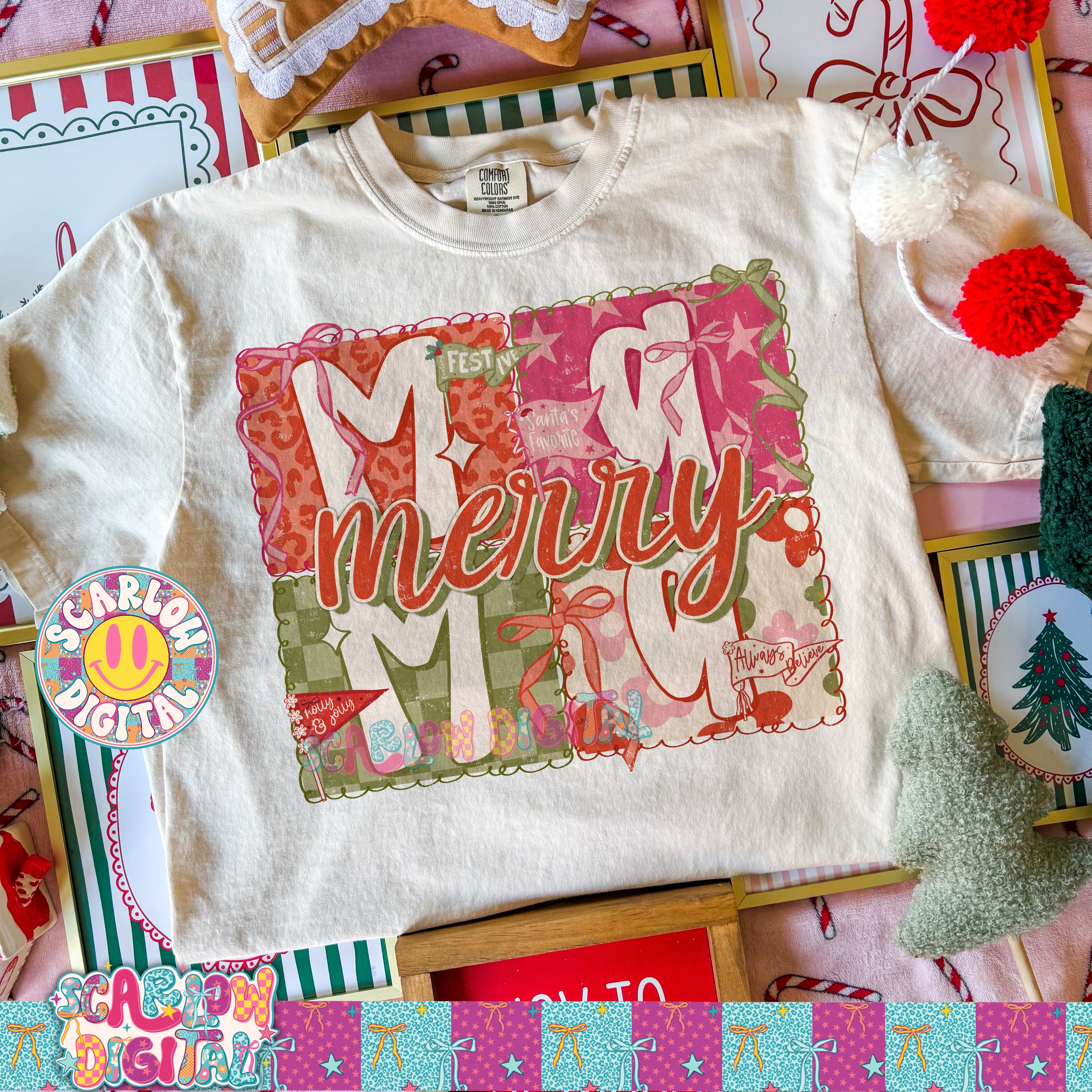 Merry Mama PNG Digital Design 2