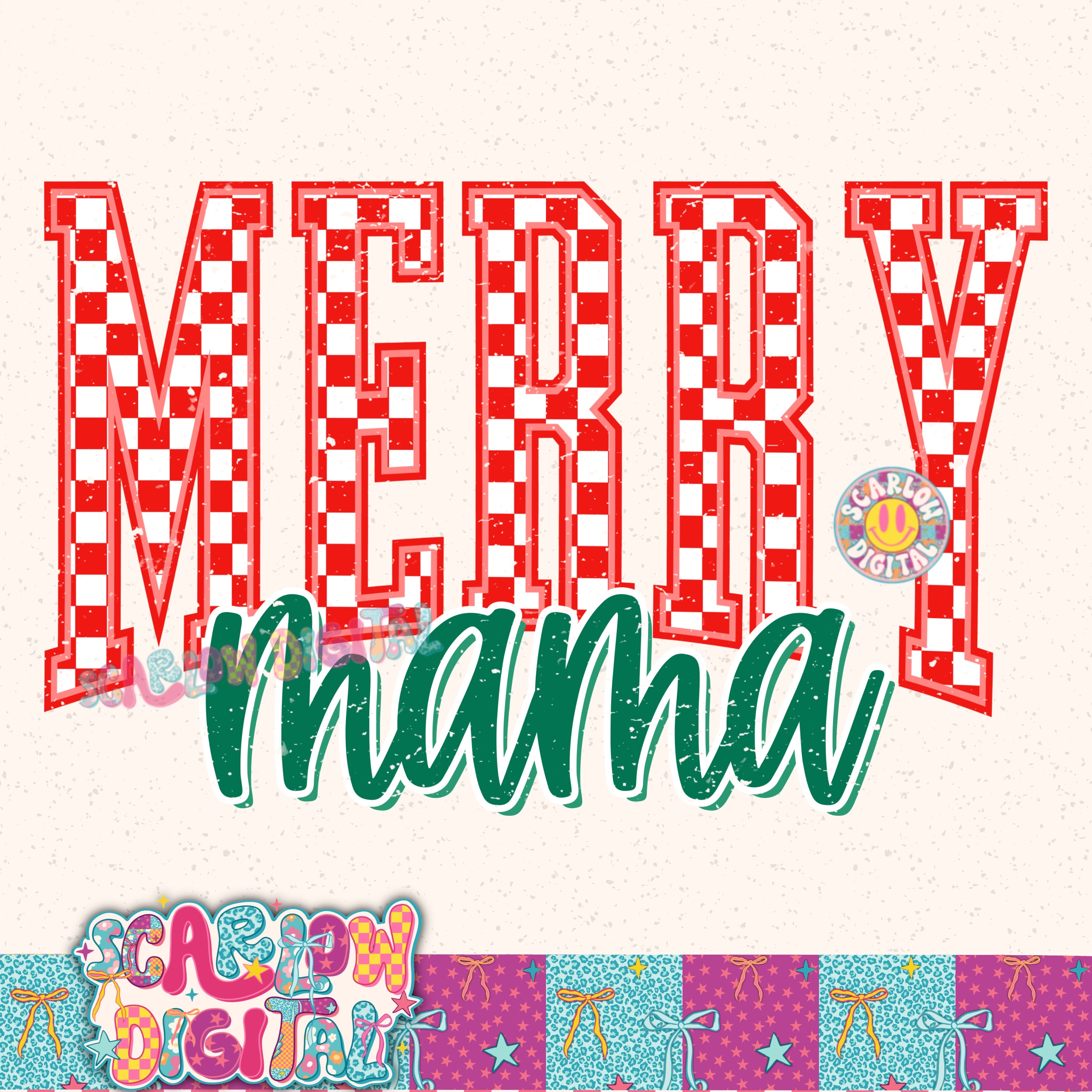 Merry Mama PNG Digital Design 3