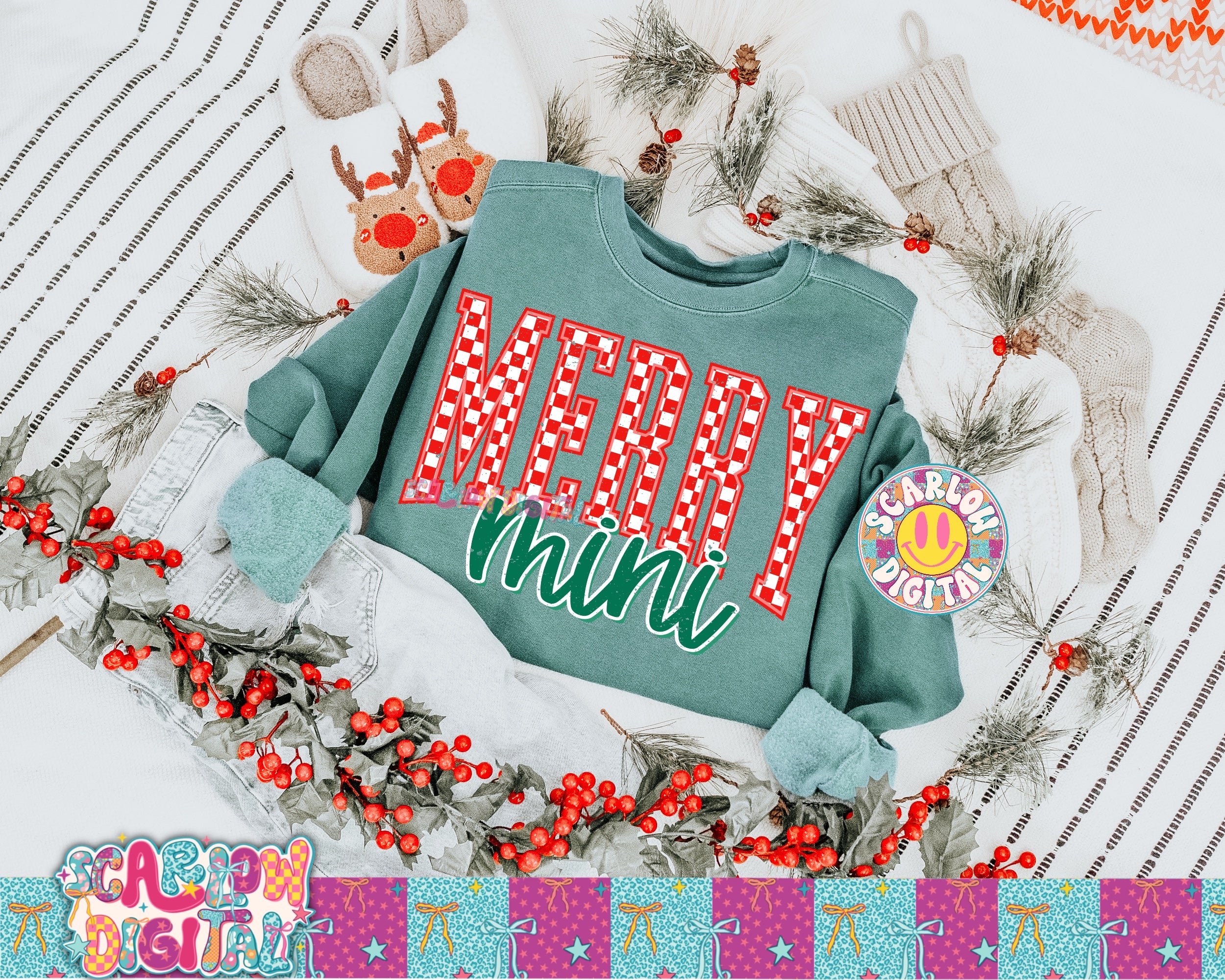 Merry Mini PNG Digital Design 2