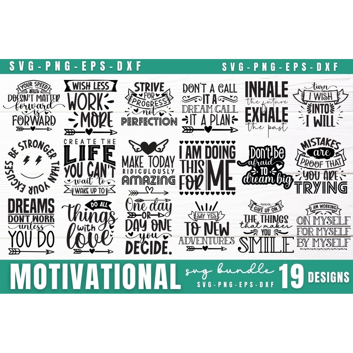 Motivational Quote SVG Bundle 12