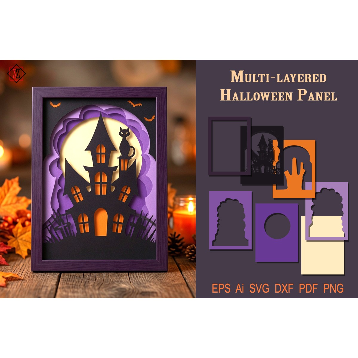 Multi-layered Halloween Panel