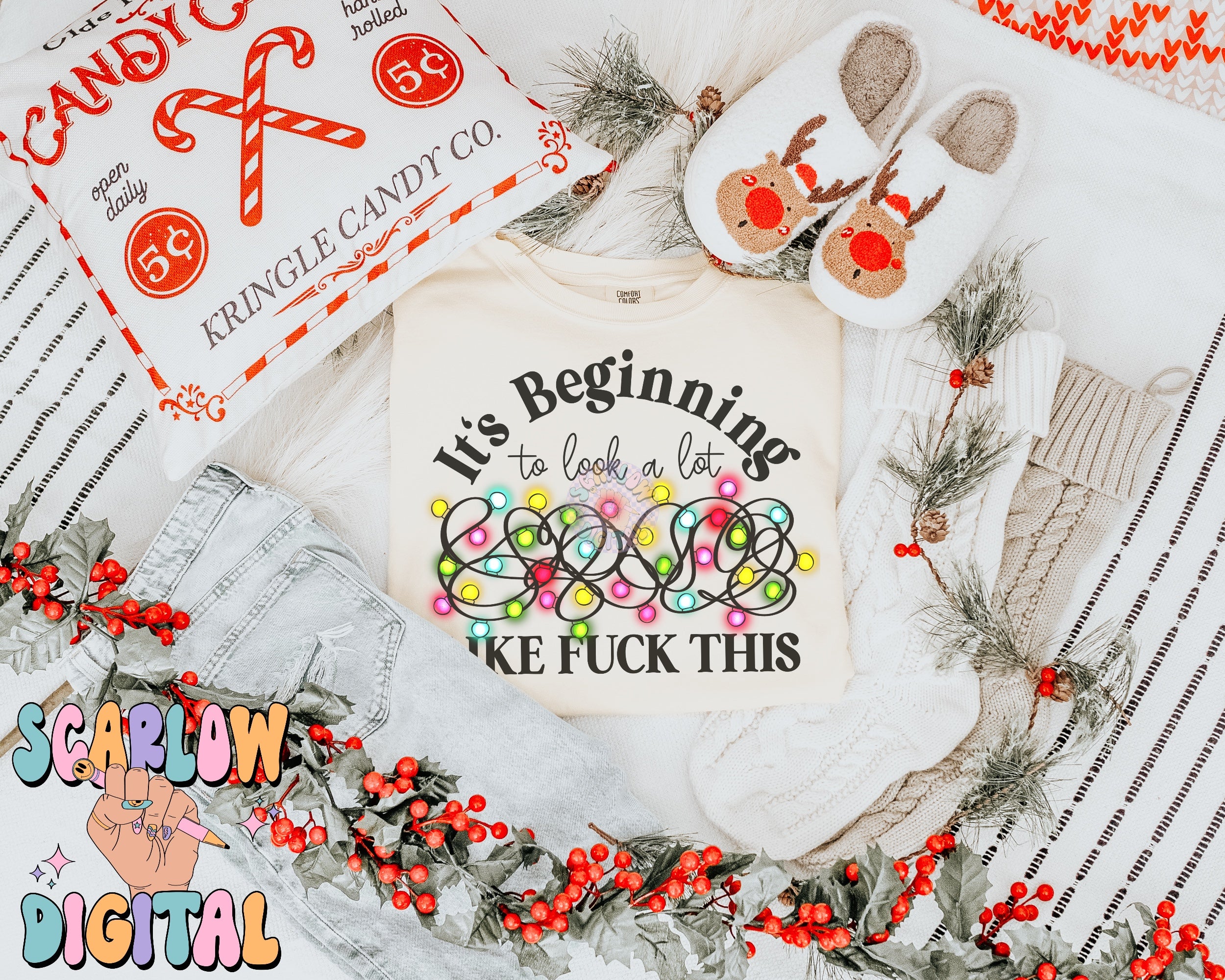 It's Beginning to Look a Lot Like Fuck This PNG Digital Design 2