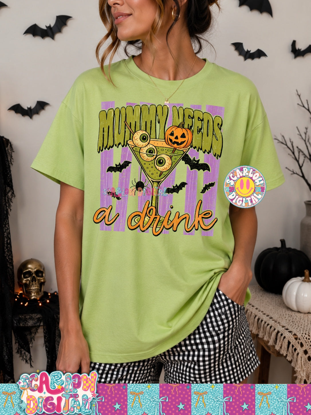 Mummy Needs a Drink PNG Digital Design 2