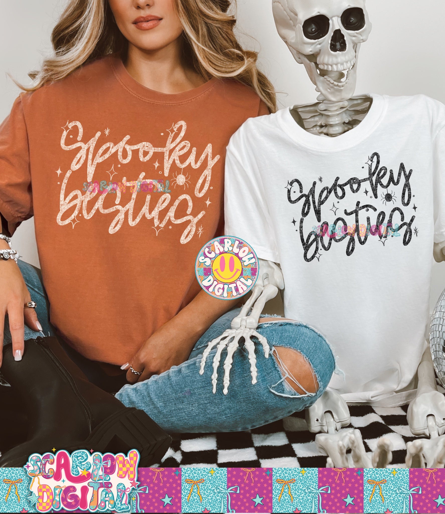 Spooky Besties PNG Digital Design