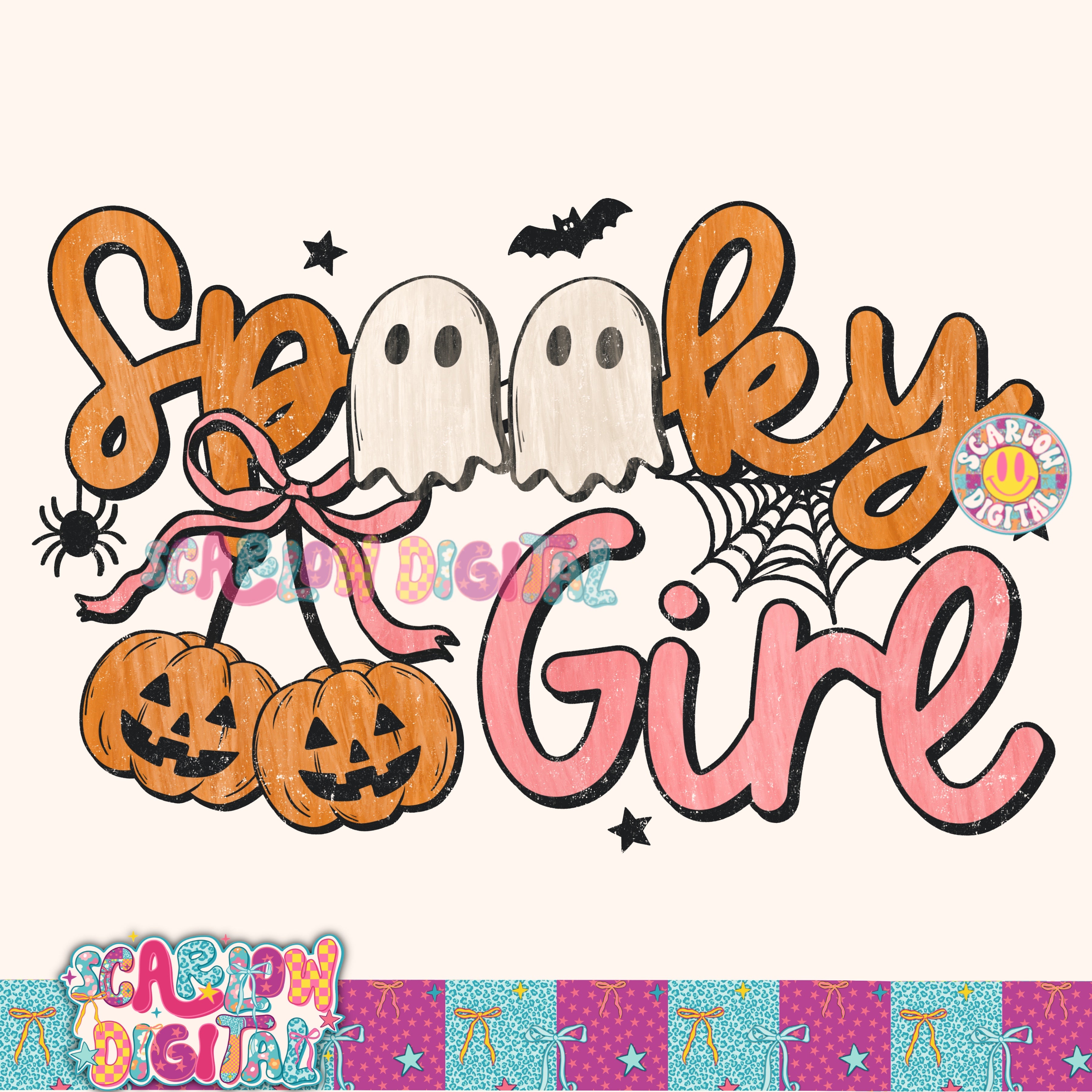 Spooky Girl PNG Digital Design