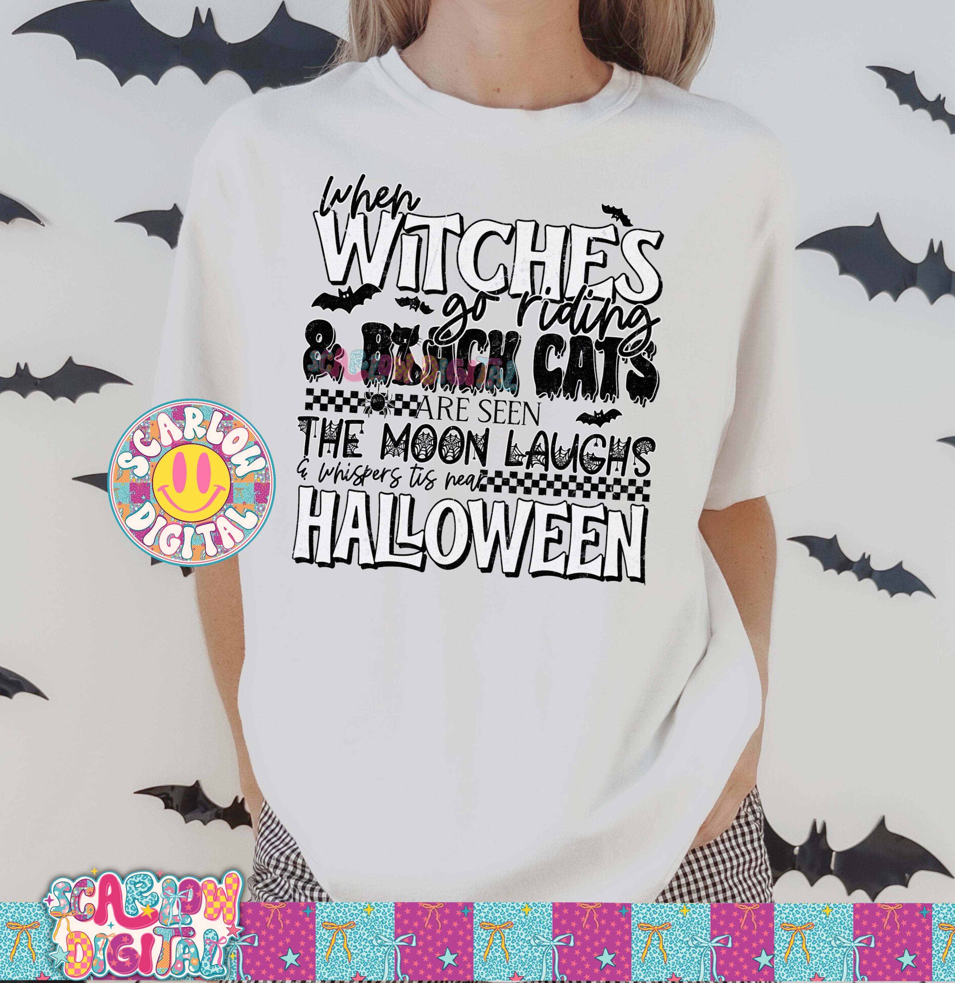 When Witches Go Riding PNG Digital Design 2