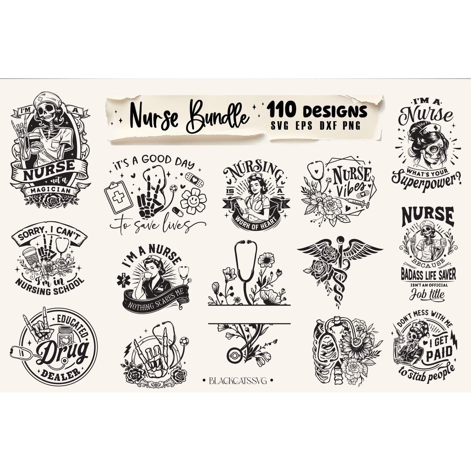 Nurse Bundle 110 designs SVG, Nurse Life svg 2