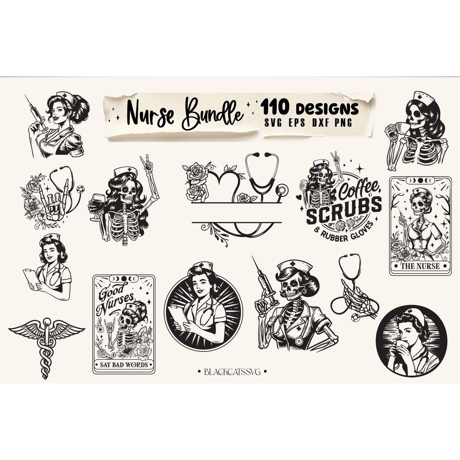 Nurse Bundle 110 designs SVG, Nurse Life svg 7