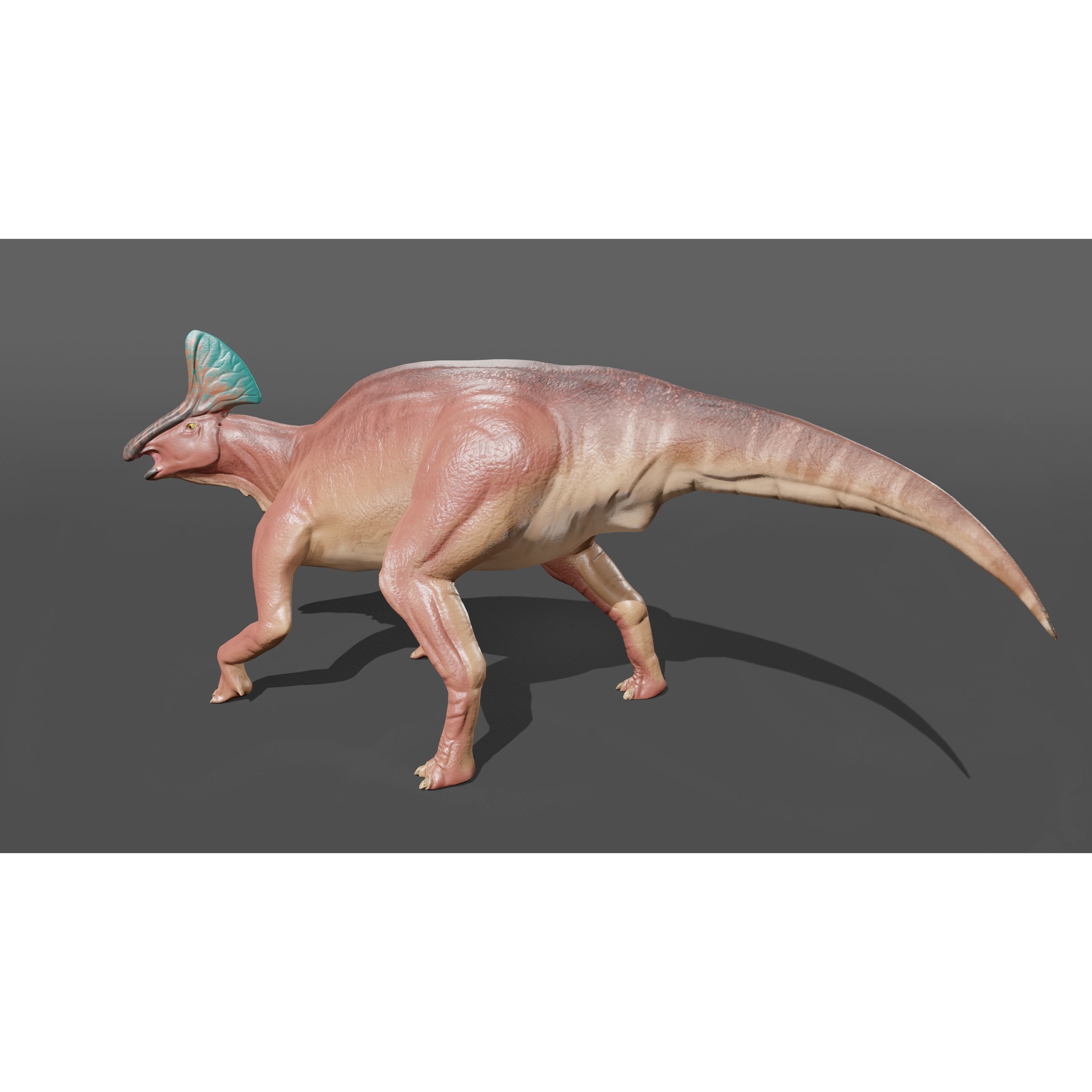Olorotitan dinosaur Free low-poly 3D model 2
