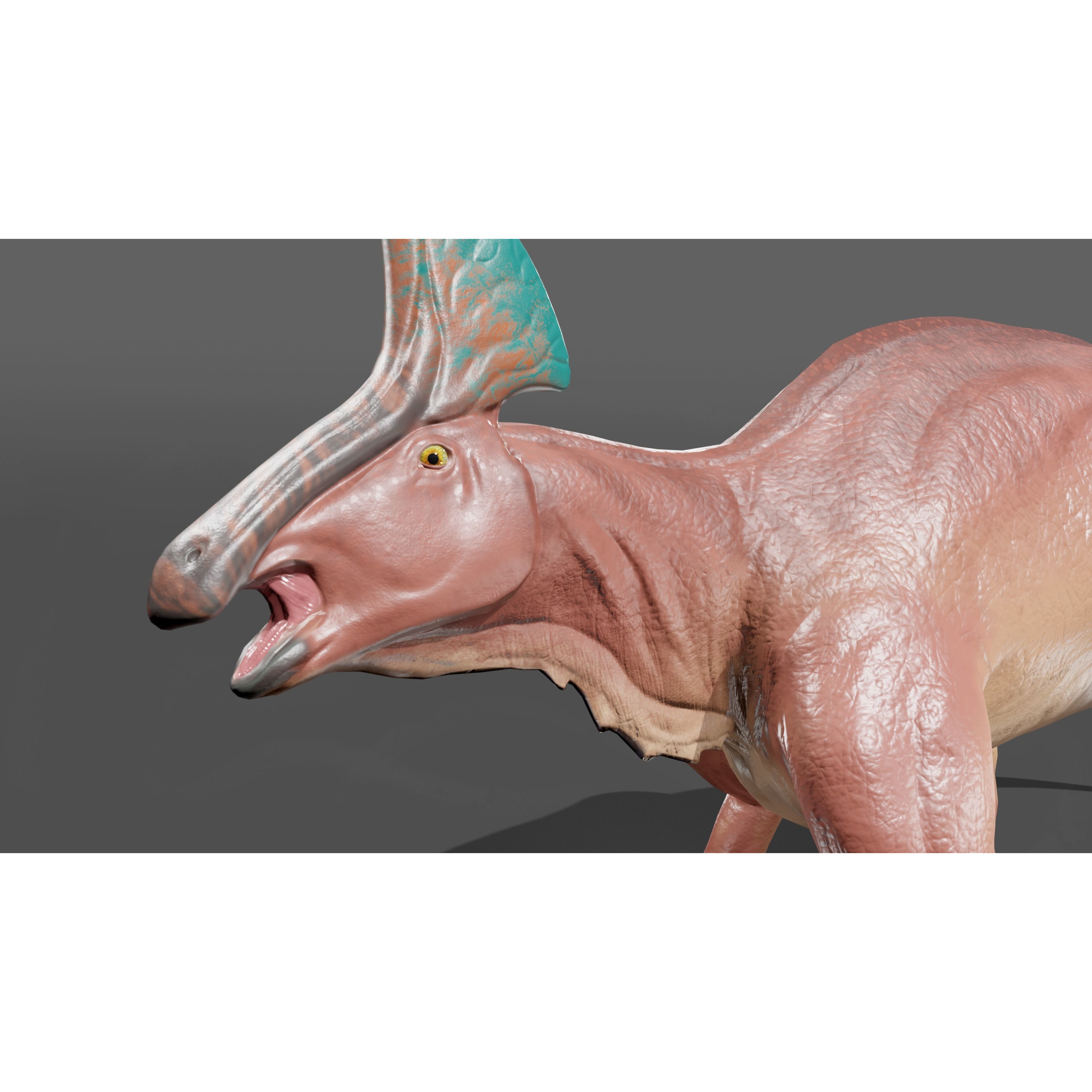 Olorotitan dinosaur Free low-poly 3D model 4