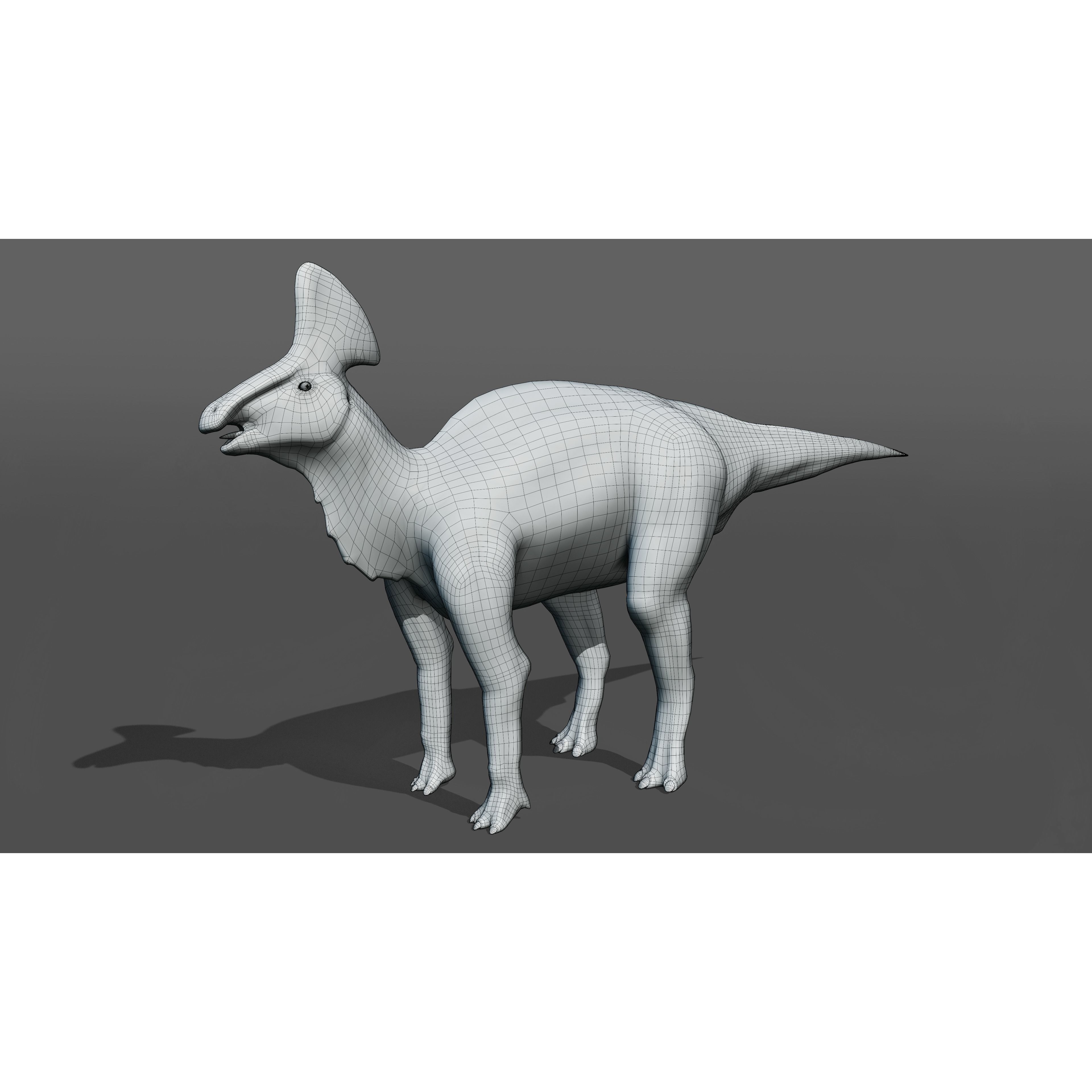 Olorotitan dinosaur Free low-poly 3D model 8
