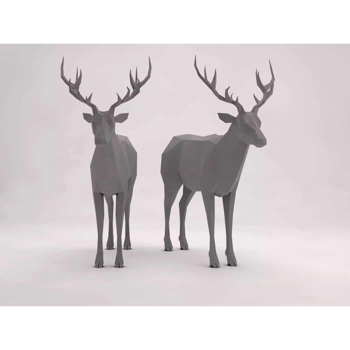 ORIGAMI---Deer deer Free 3D model