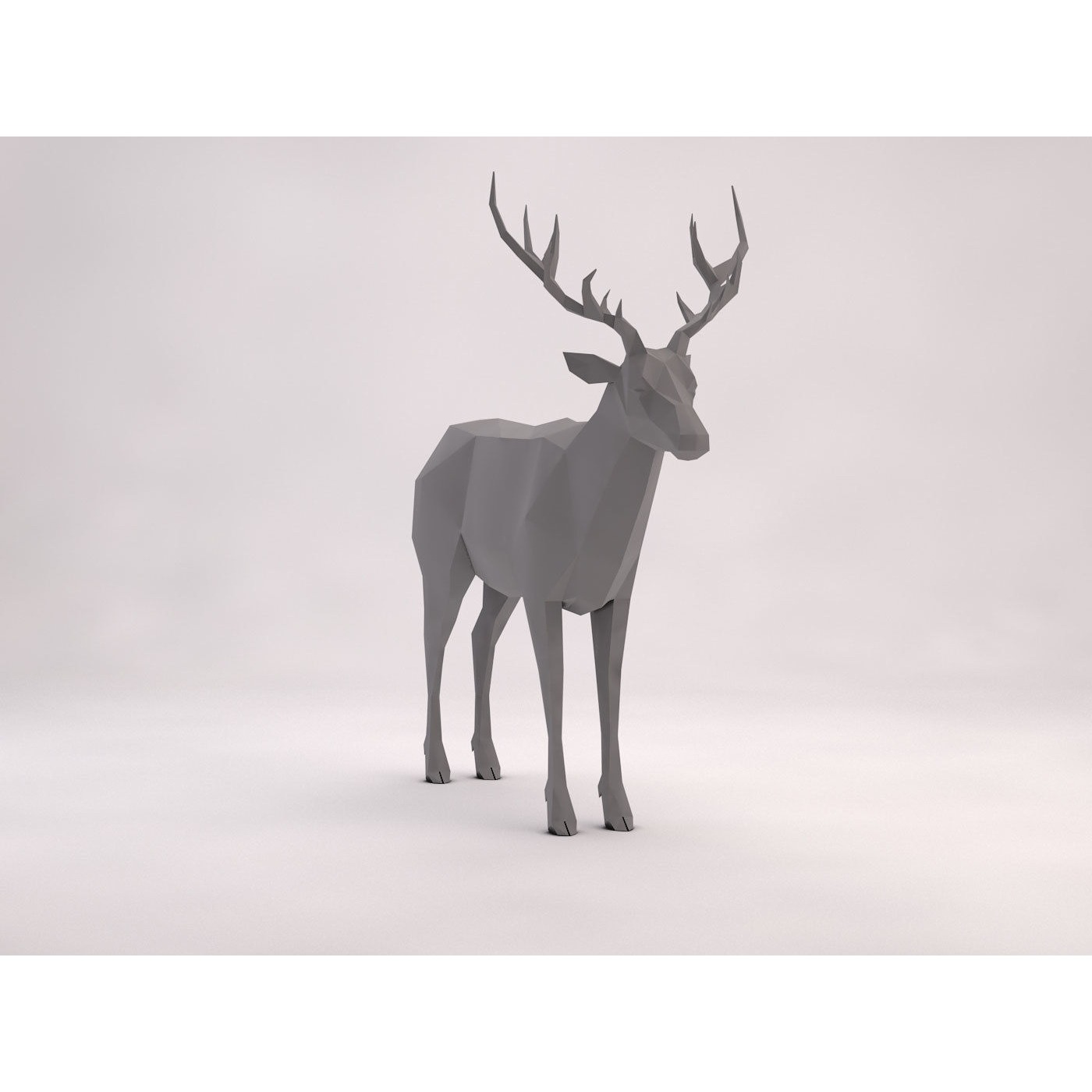 ORIGAMI---Deer deer Free 3D model 3