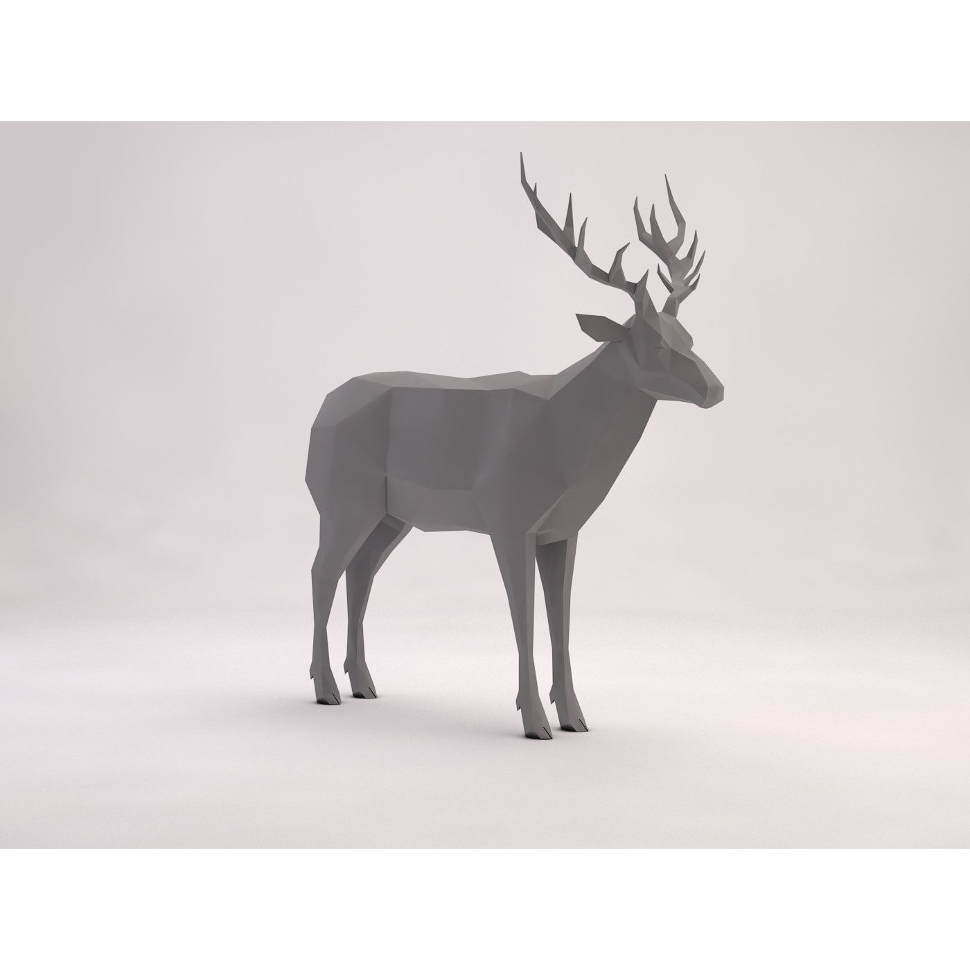 ORIGAMI---Deer deer Free 3D model 4