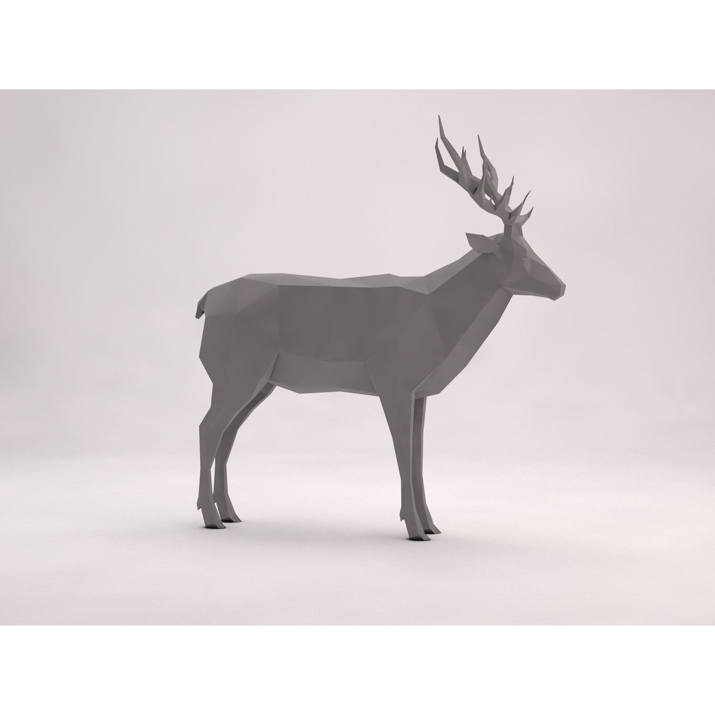 ORIGAMI---Deer deer Free 3D model 5