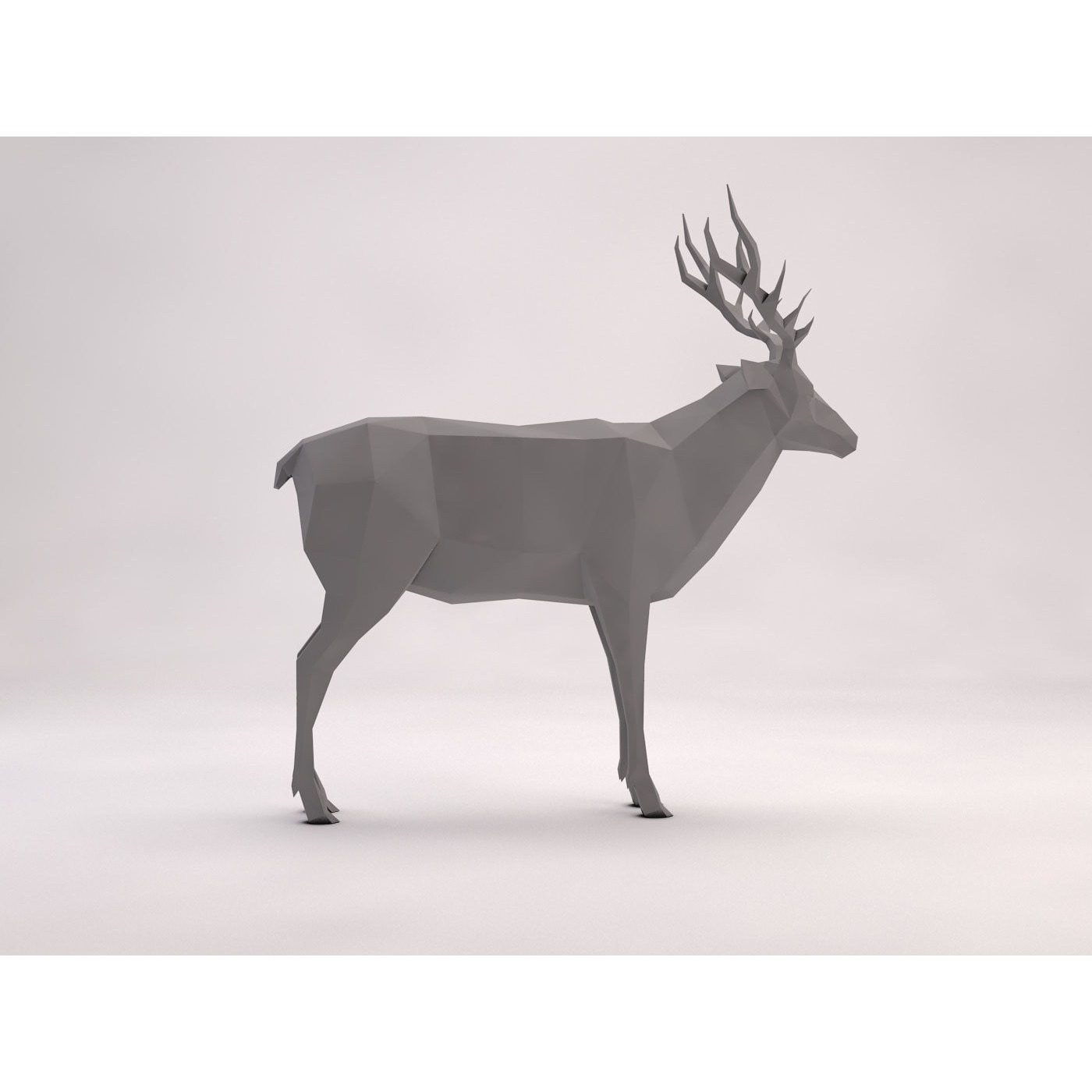 ORIGAMI---Deer deer Free 3D model 6