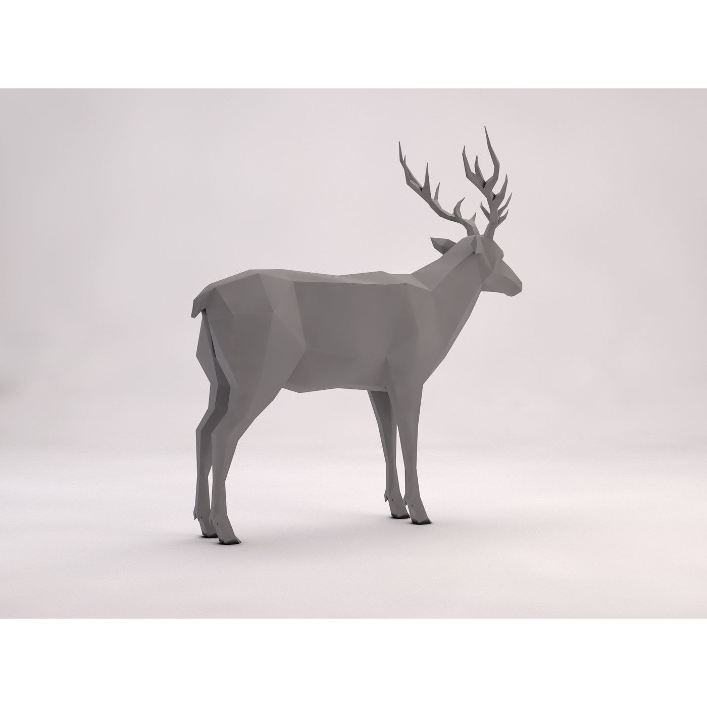 ORIGAMI---Deer deer Free 3D model 7