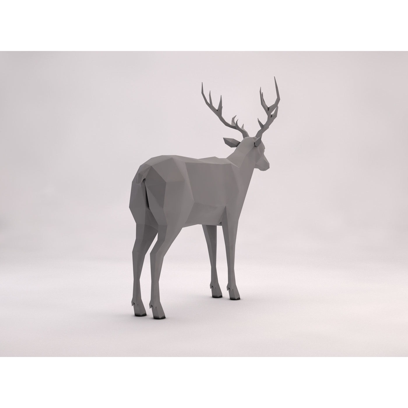 ORIGAMI---Deer deer Free 3D model 8