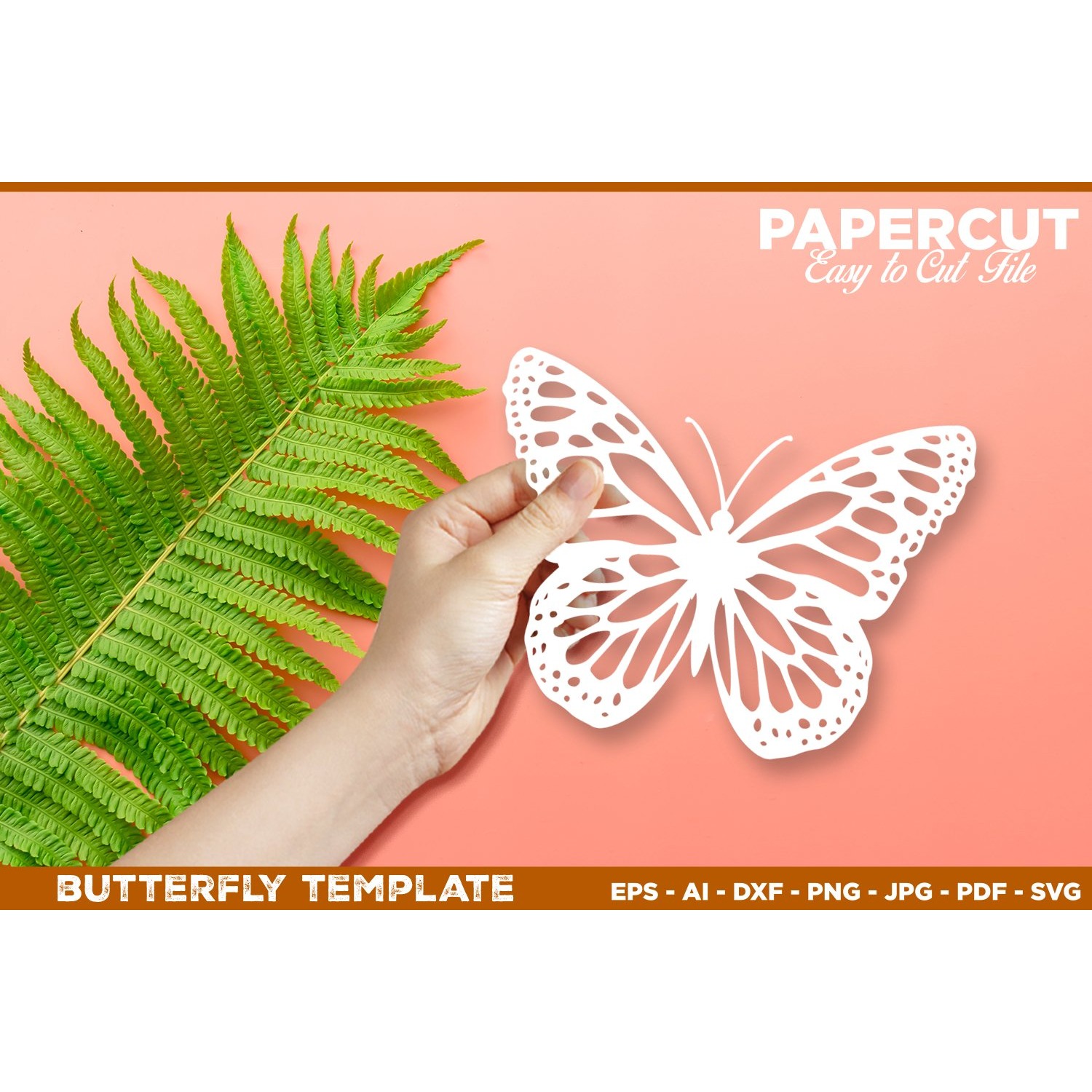 Papercut Butterfly Design, Butterfly SVG Cut File 5