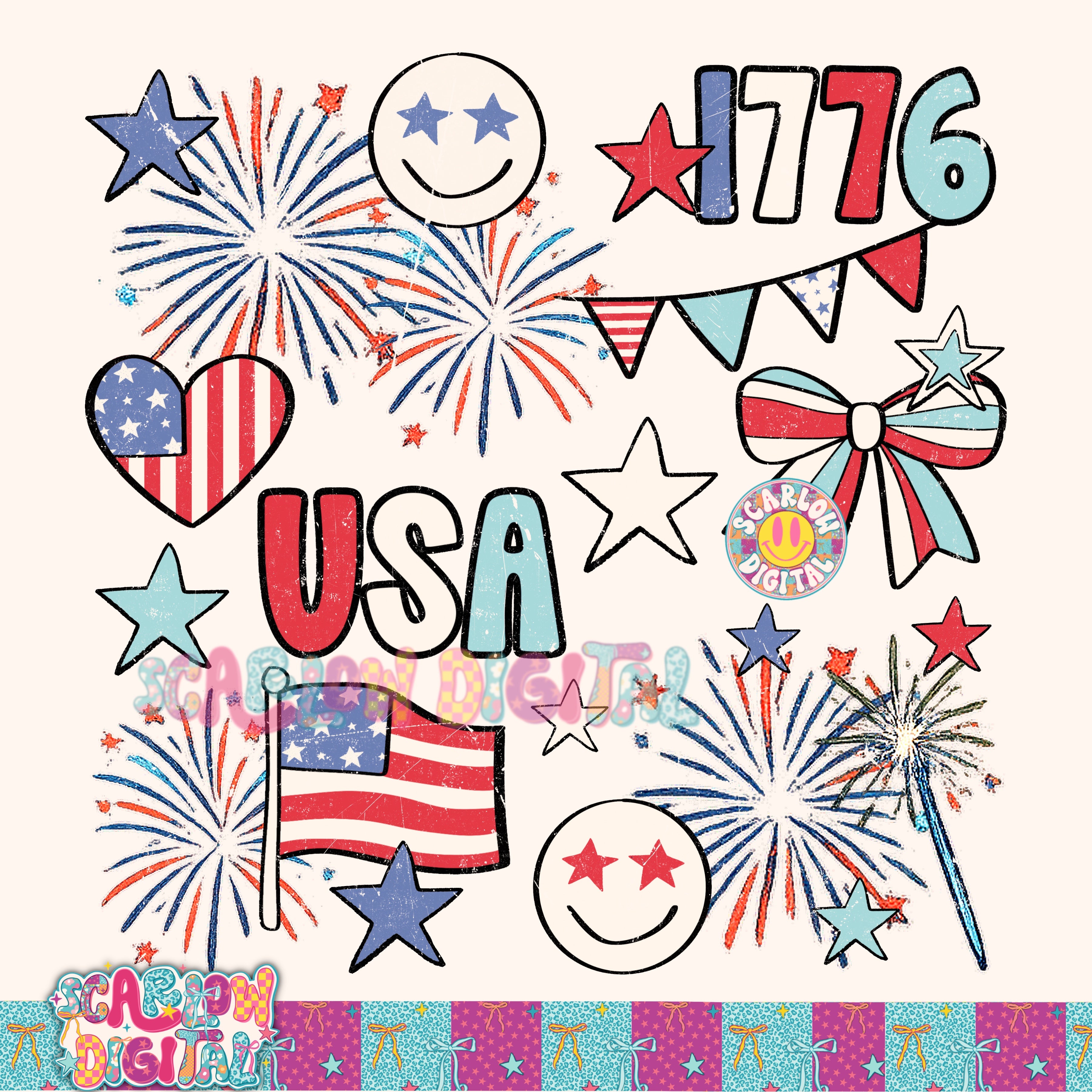 Patriotic Things PNG Digital Design 2