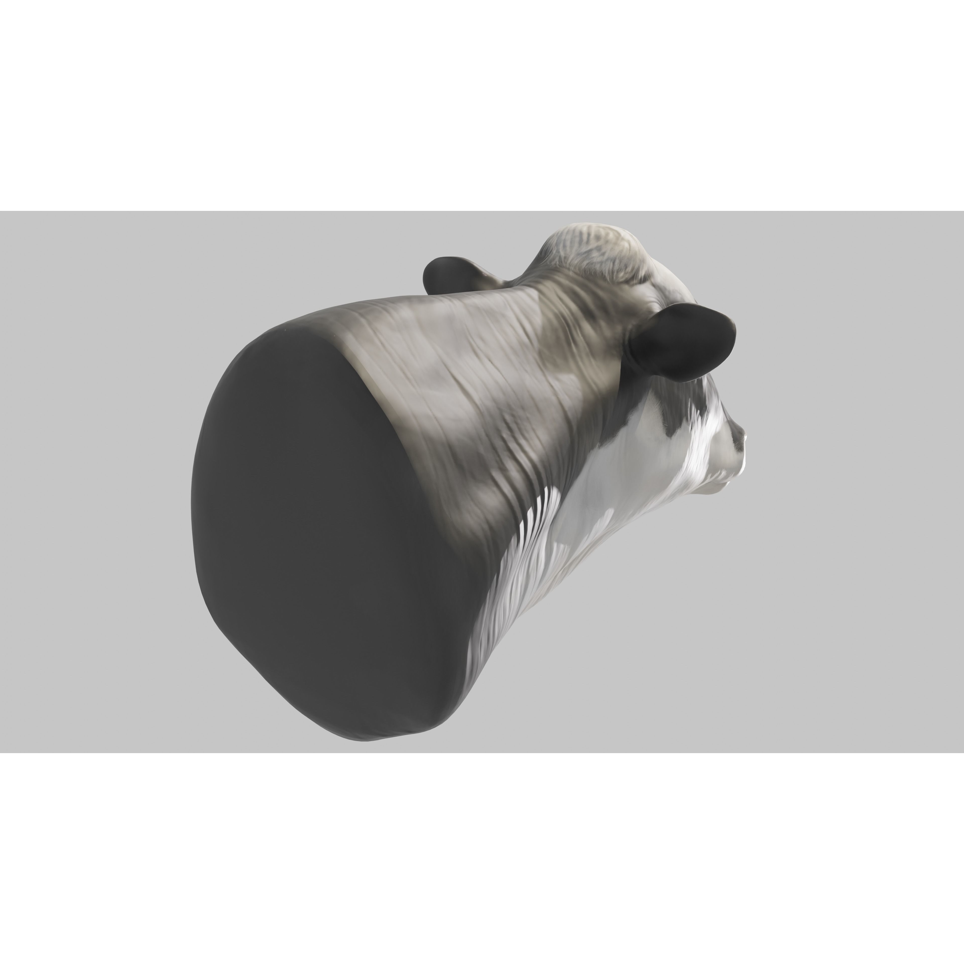 PBR Free Cow Head Free 3D model 5