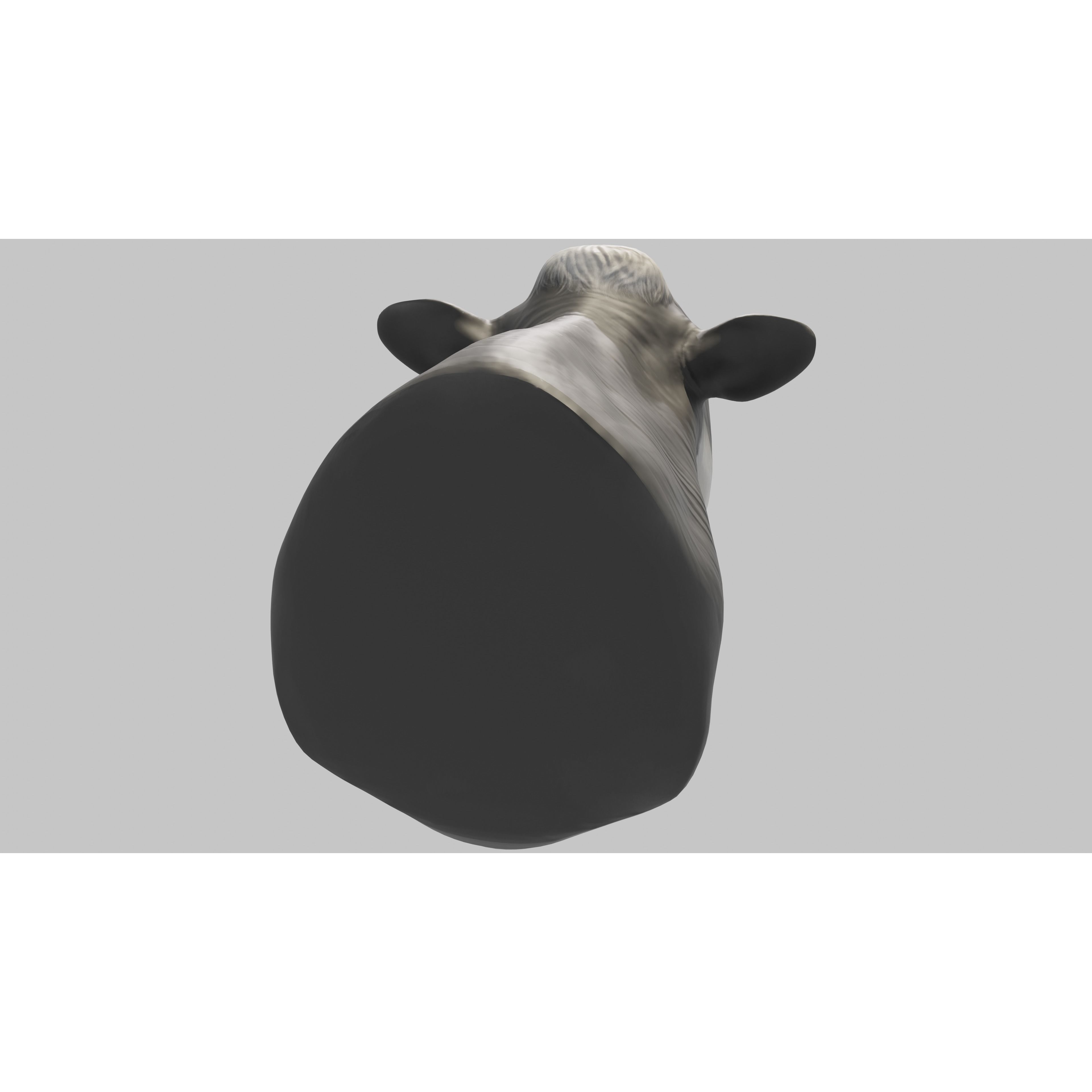 PBR Free Cow Head Free 3D model 6