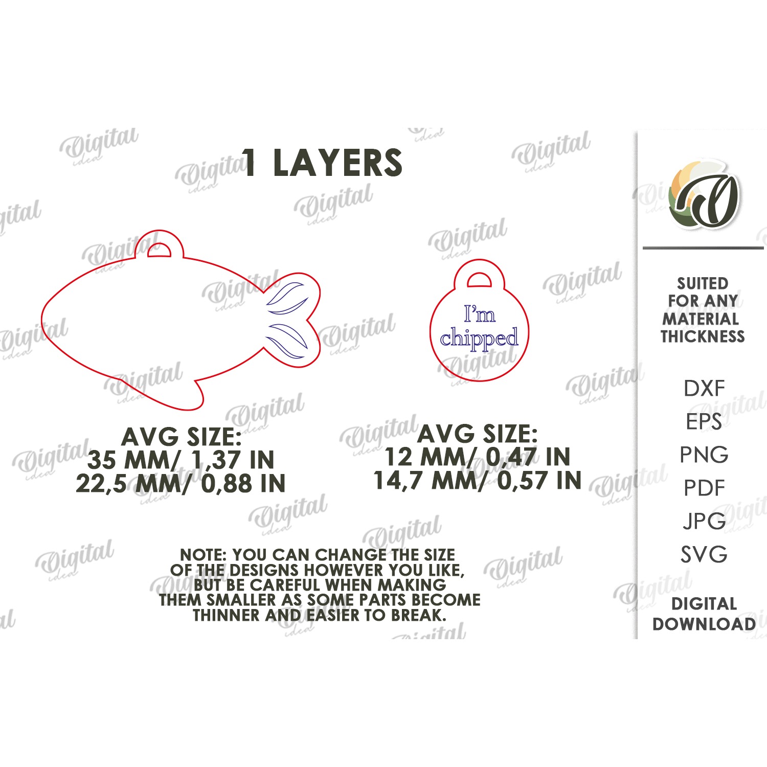 Personalized Cat Tag Laser Cut. Collar Tag. Pet Lover SVG 2