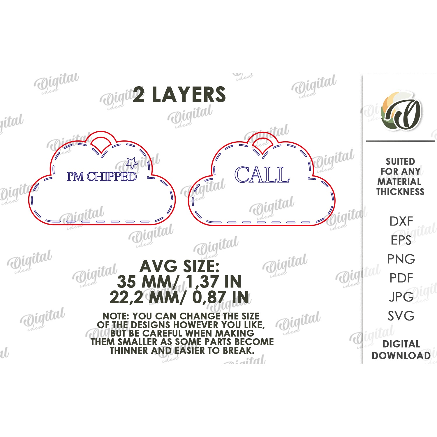 Personalized Pet Tag Laser Cut. Collar Tag. Pet Lover SVG (4) 2