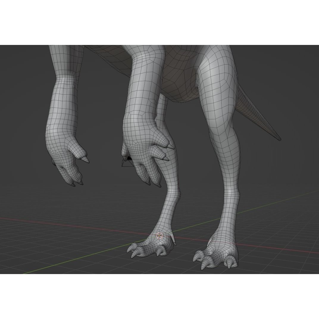 PisanosaurusNo hair Free low-poly 3D model 9