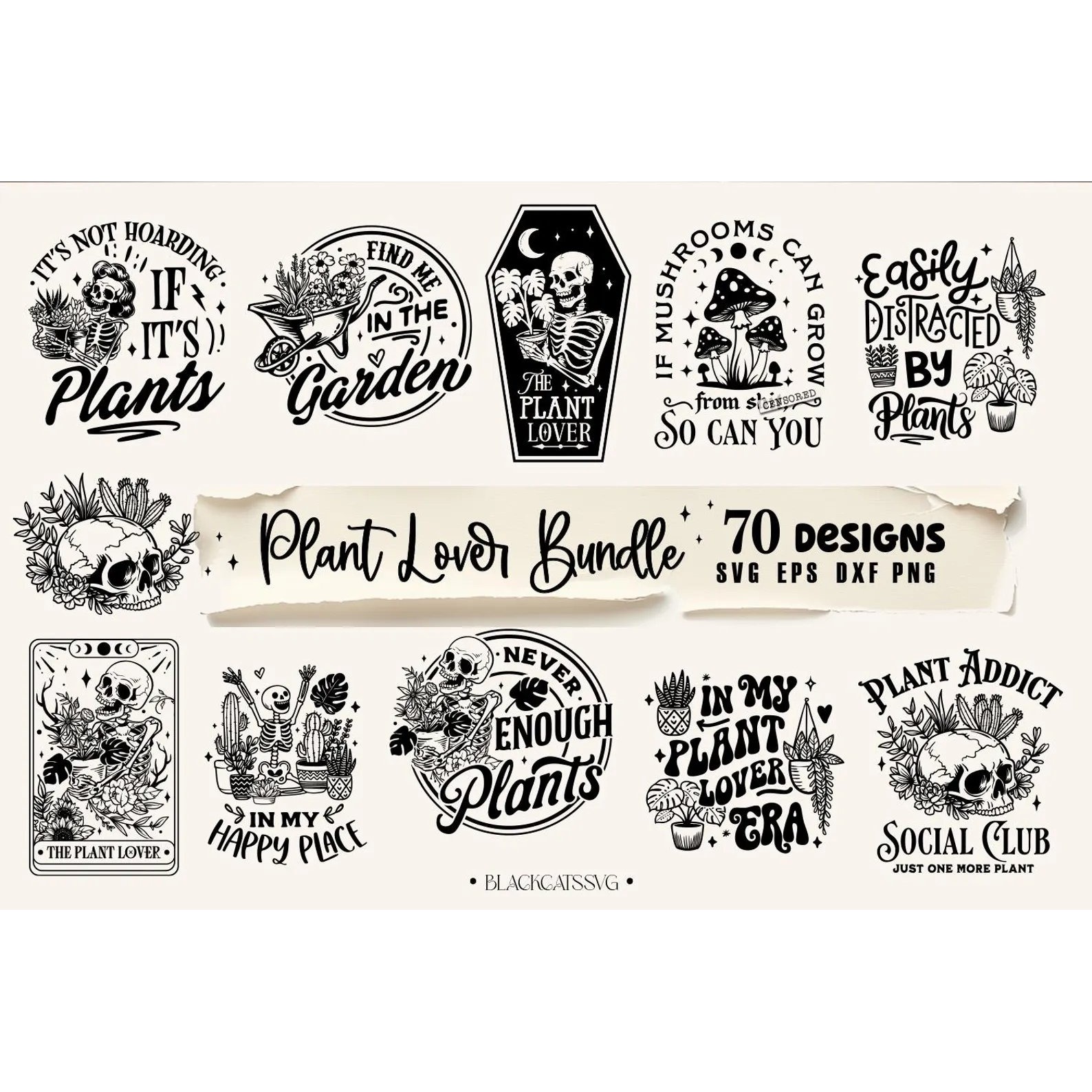 Plant Lover Bundle 70 designs SVG, Gardener Bundle svg