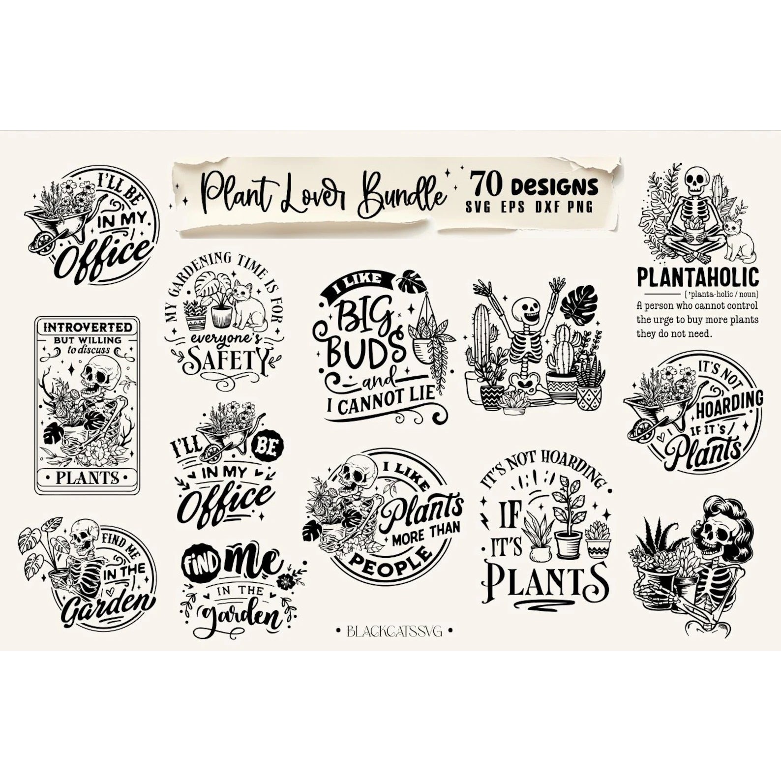 Plant Lover Bundle 70 designs SVG, Gardener Bundle svg 3
