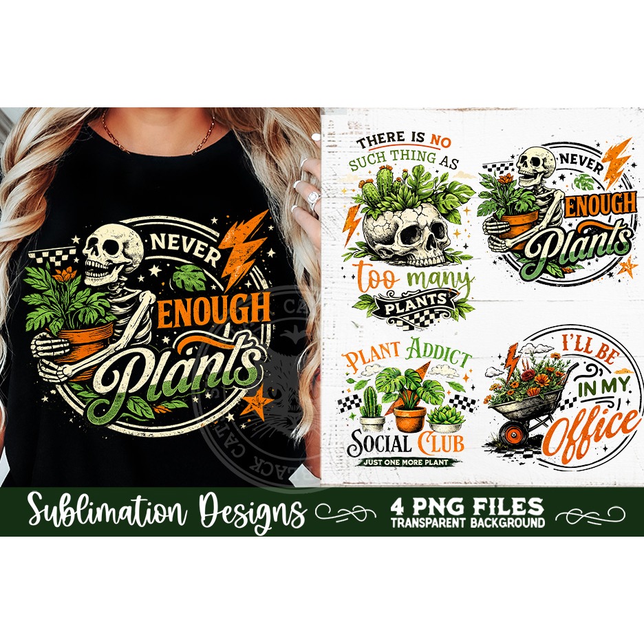 Plant Lover PNG Sublimation 4 Designs (10)